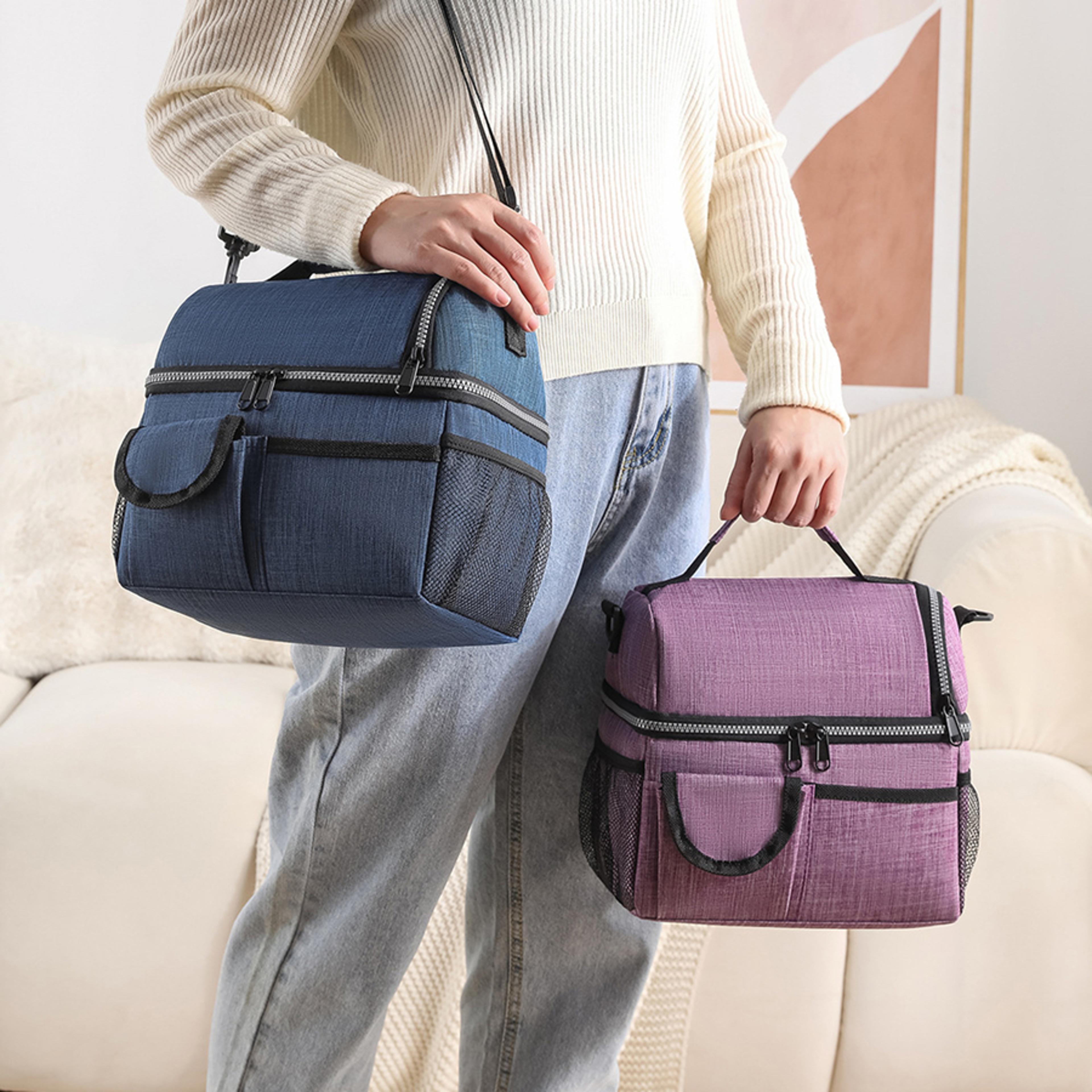 durable waterproof portable lunch box, insulated food bag, office cooler & camping dinner oxford case