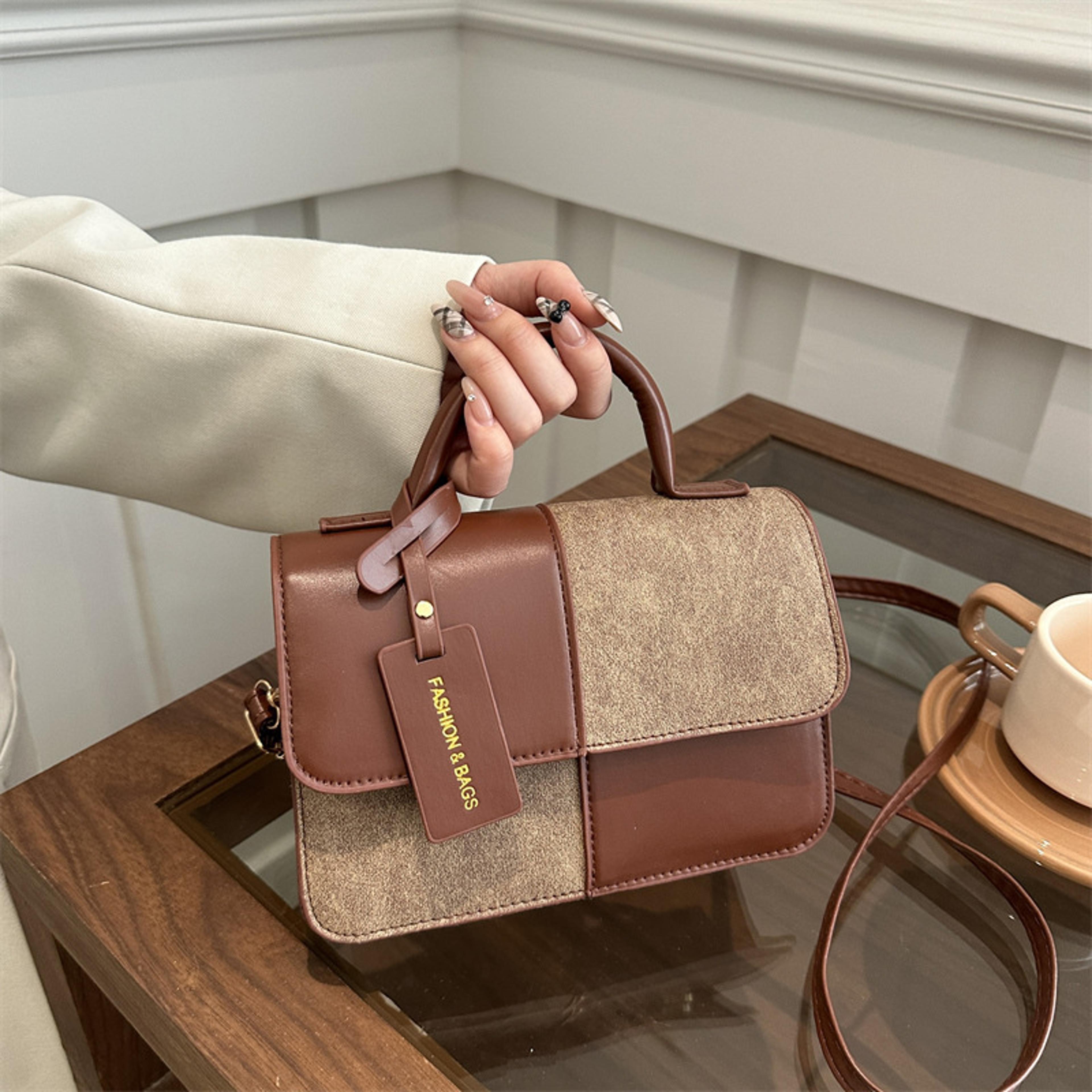 geometric pattern snap closure tote bag, elegant women's crossbody shoulder handbag