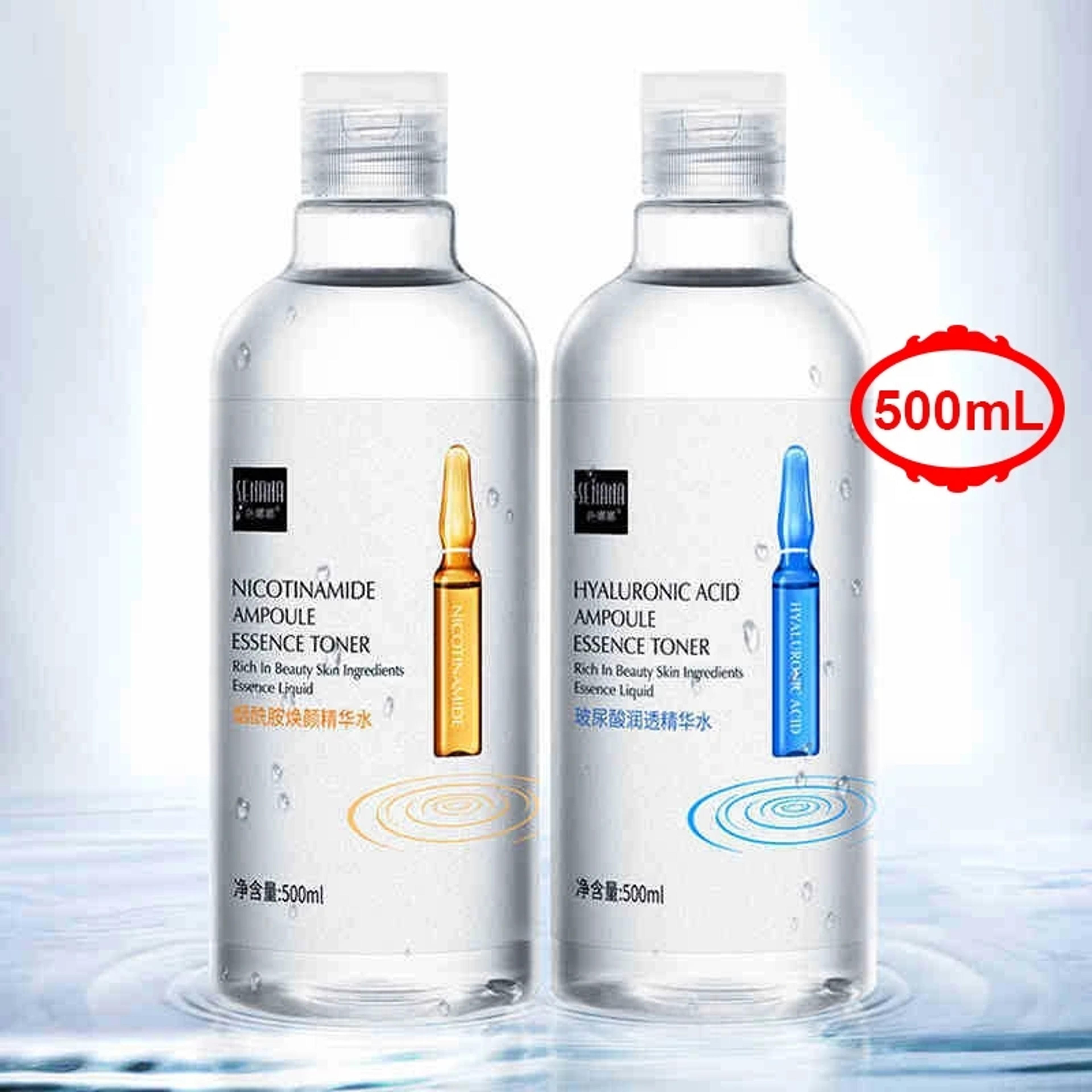 hyaluronic acid serum for anti-aging & moisturizing, 500ml with niacinamide & vc