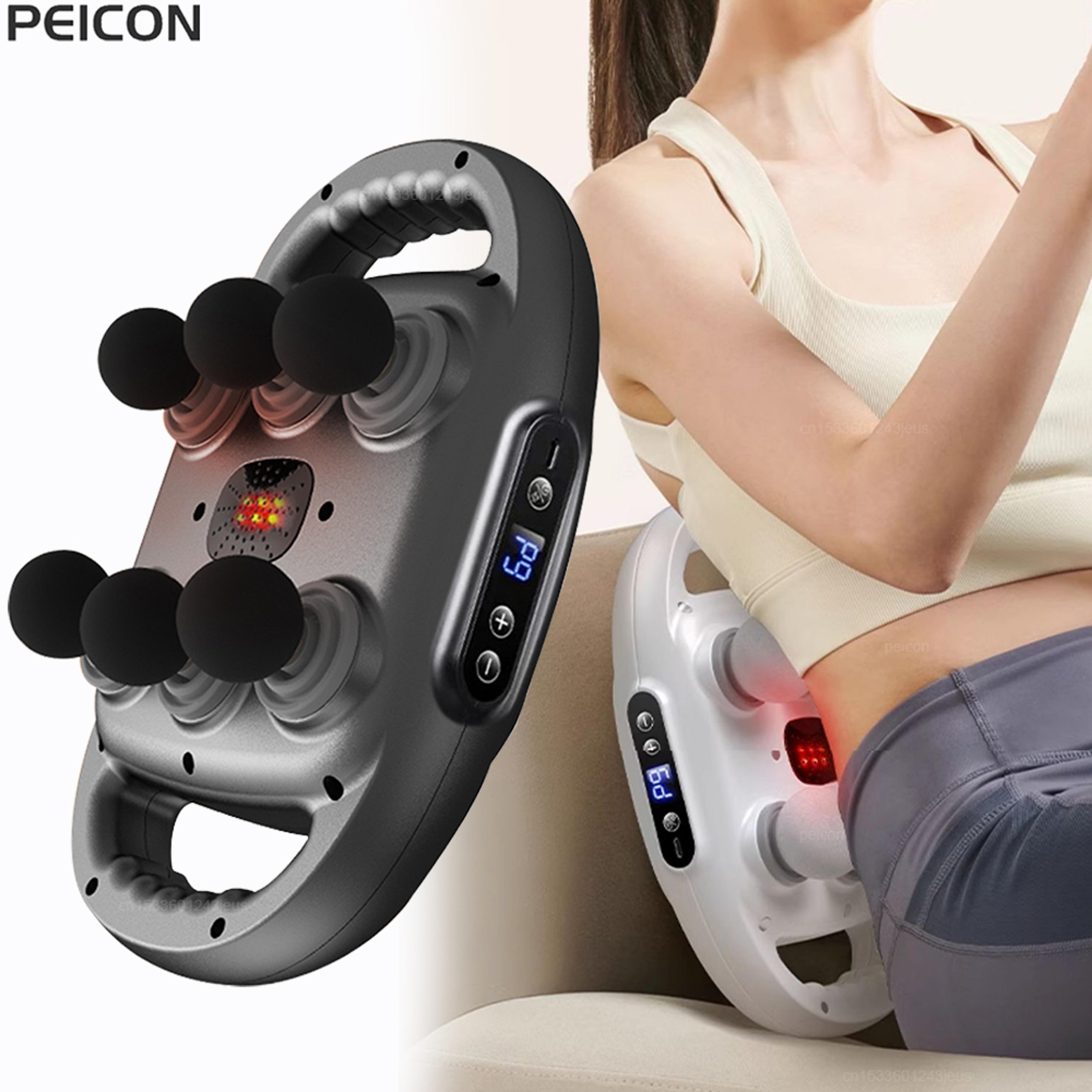 professional massage gun deep tissue fascia muscle massager with 6 heads