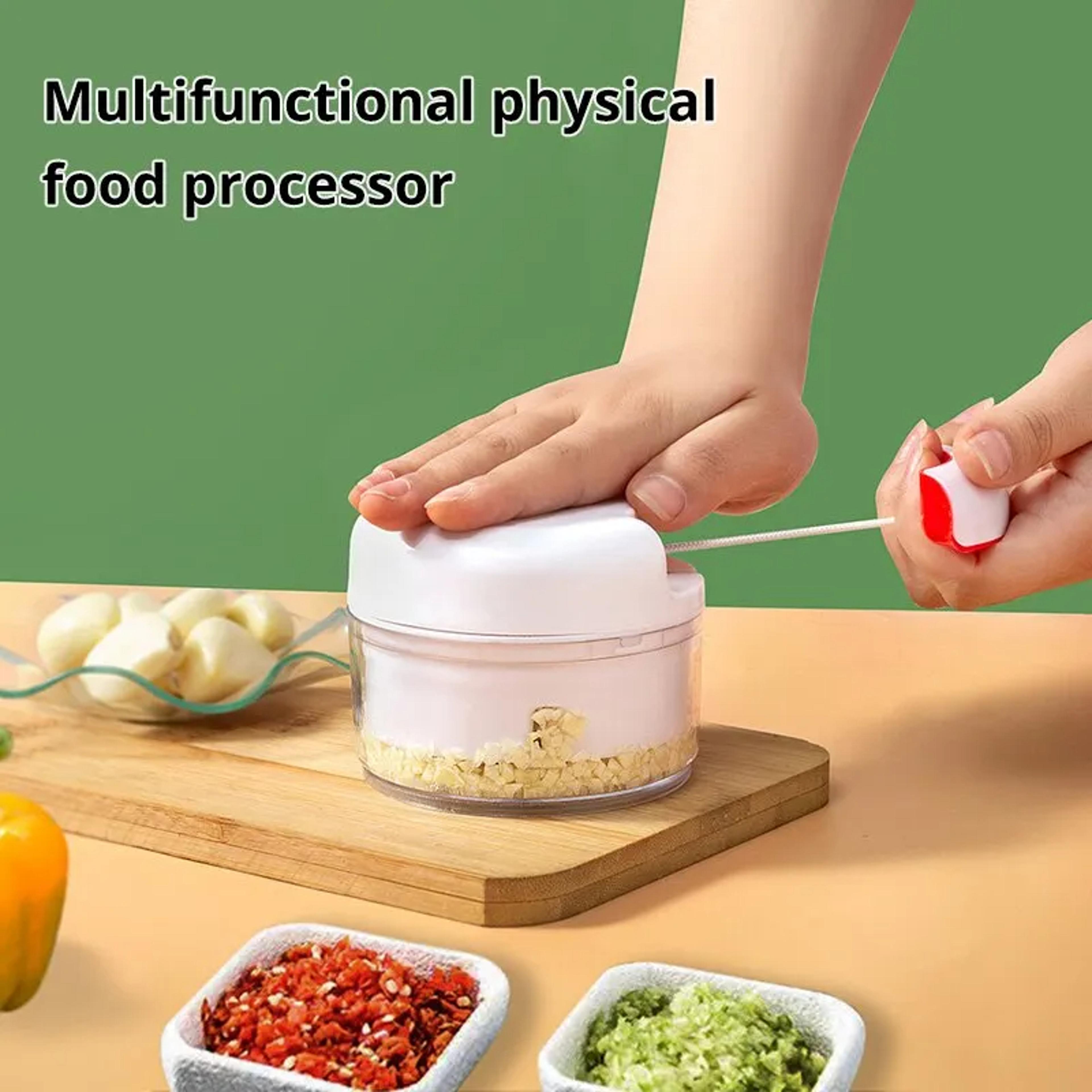 white hand pulled garlic grinder, multi-functional food shredder for kitchen use