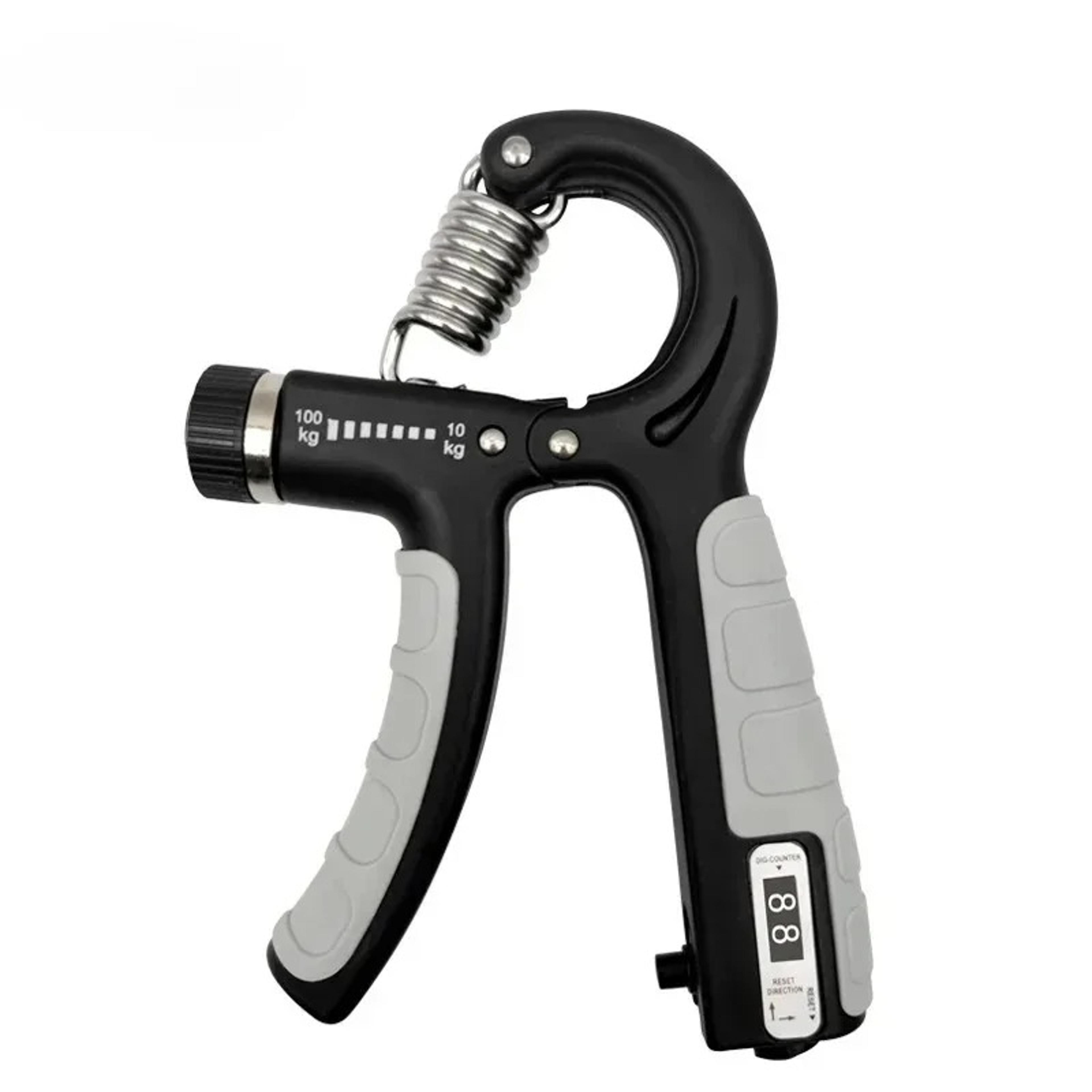 adjustable hand grip strengthener, hand grip trainer for wrist, forearm, and hand muscle building with counter