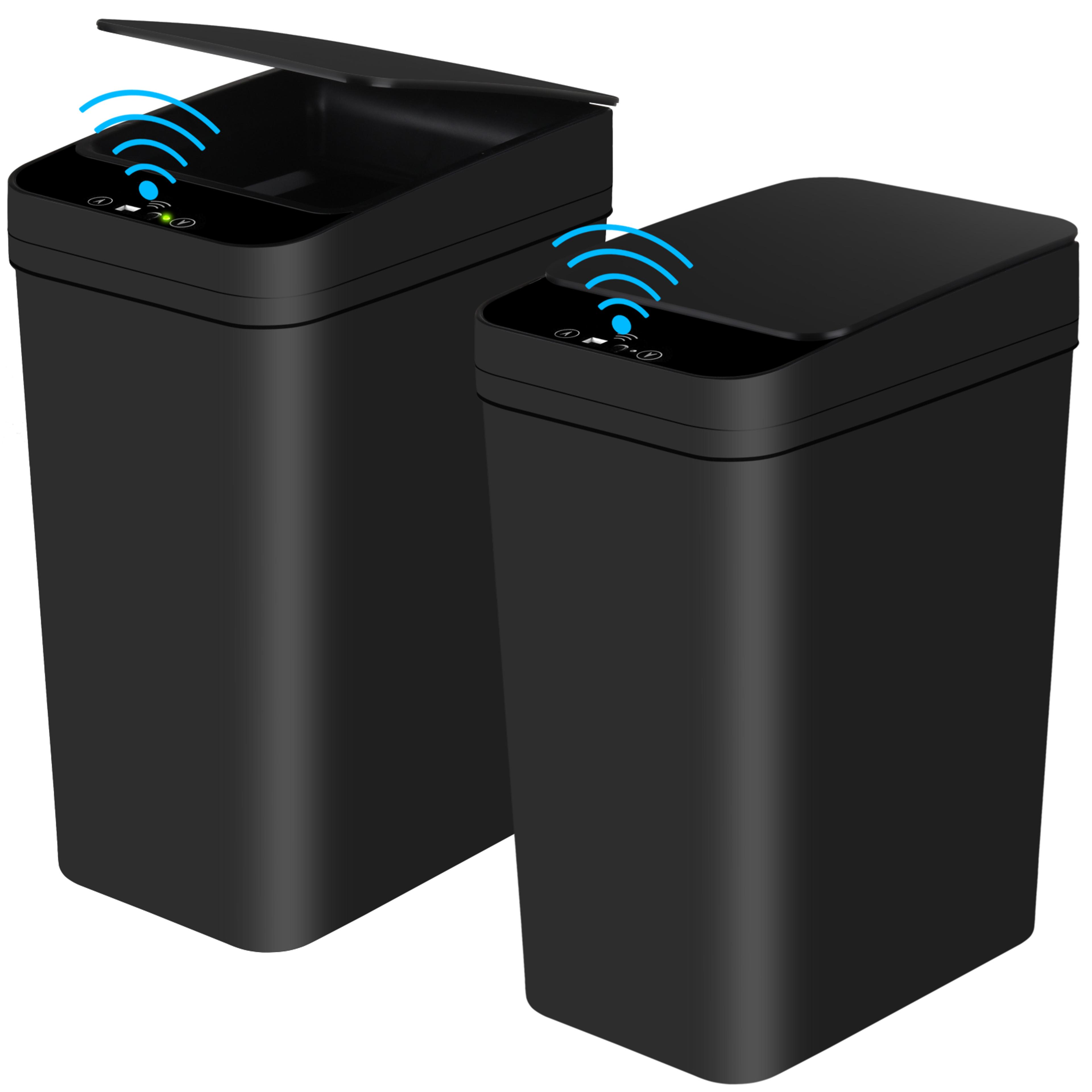 automatic touchless trash can, 12l motion sensor garbage bin for bedroom, living room, office