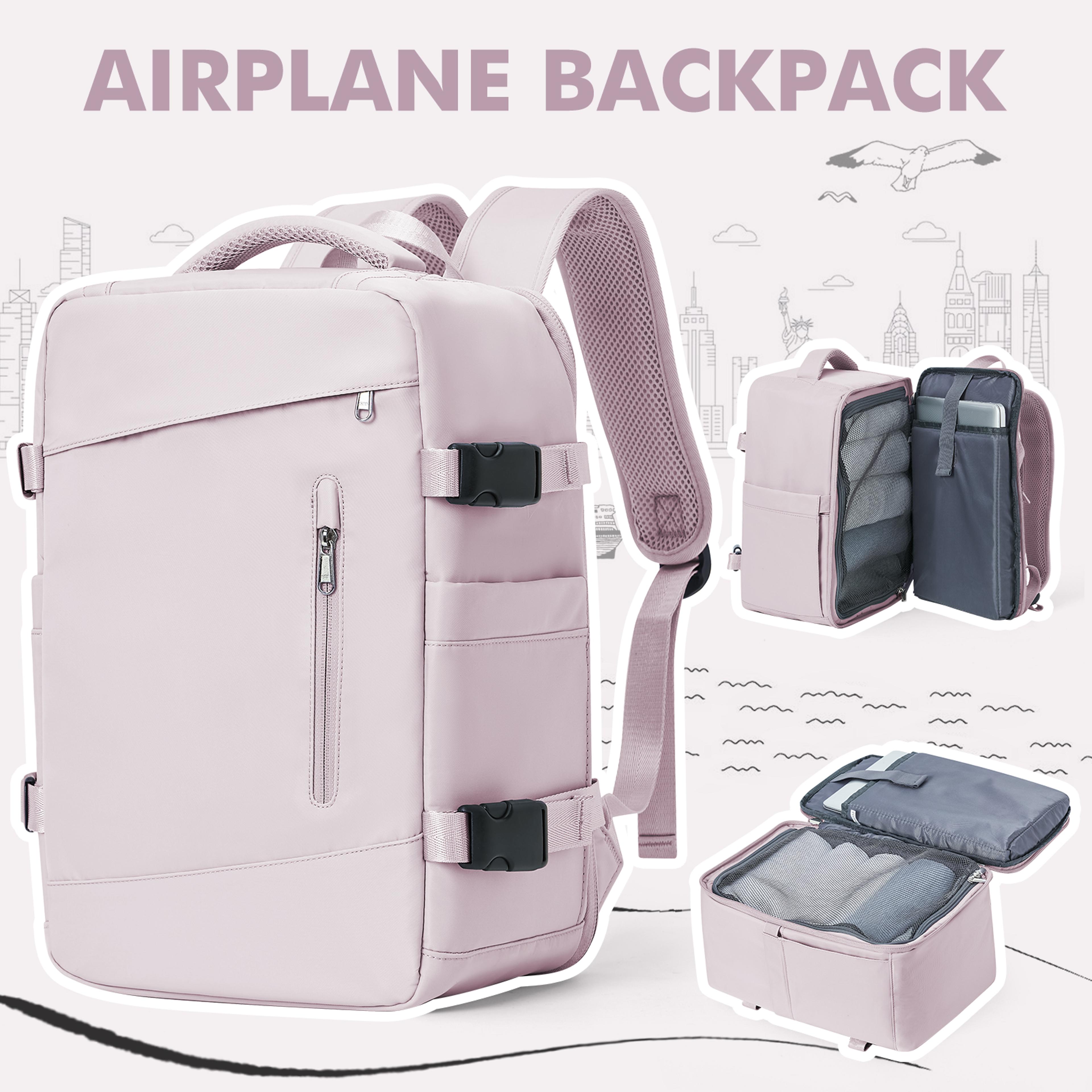 women travel backpack & laptop bag, perfect for ryanair, cabin luggage, and airplane travel