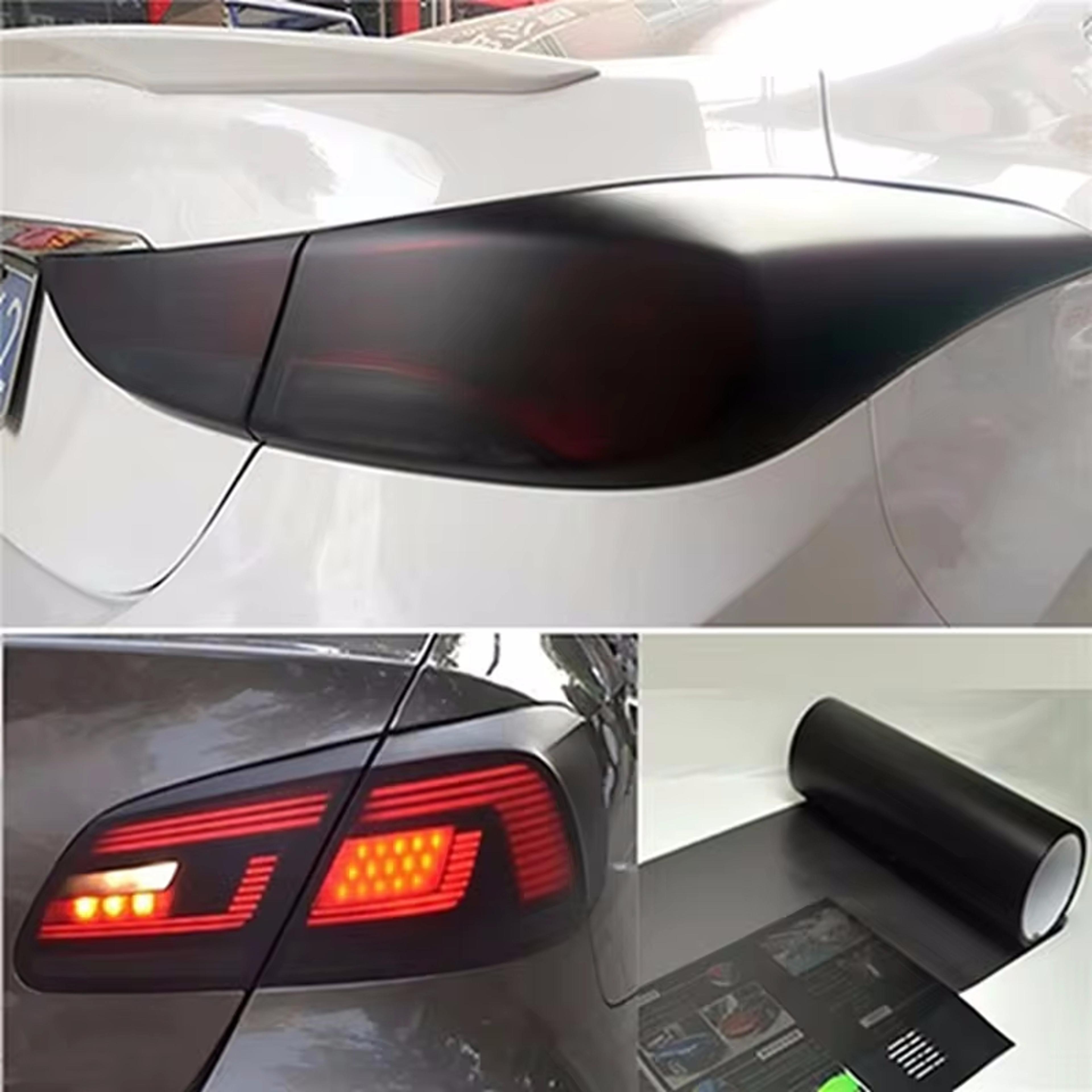 matt black headlight and taillight tint vinyl film, smoke sticker sheet for car lights & rear lamps