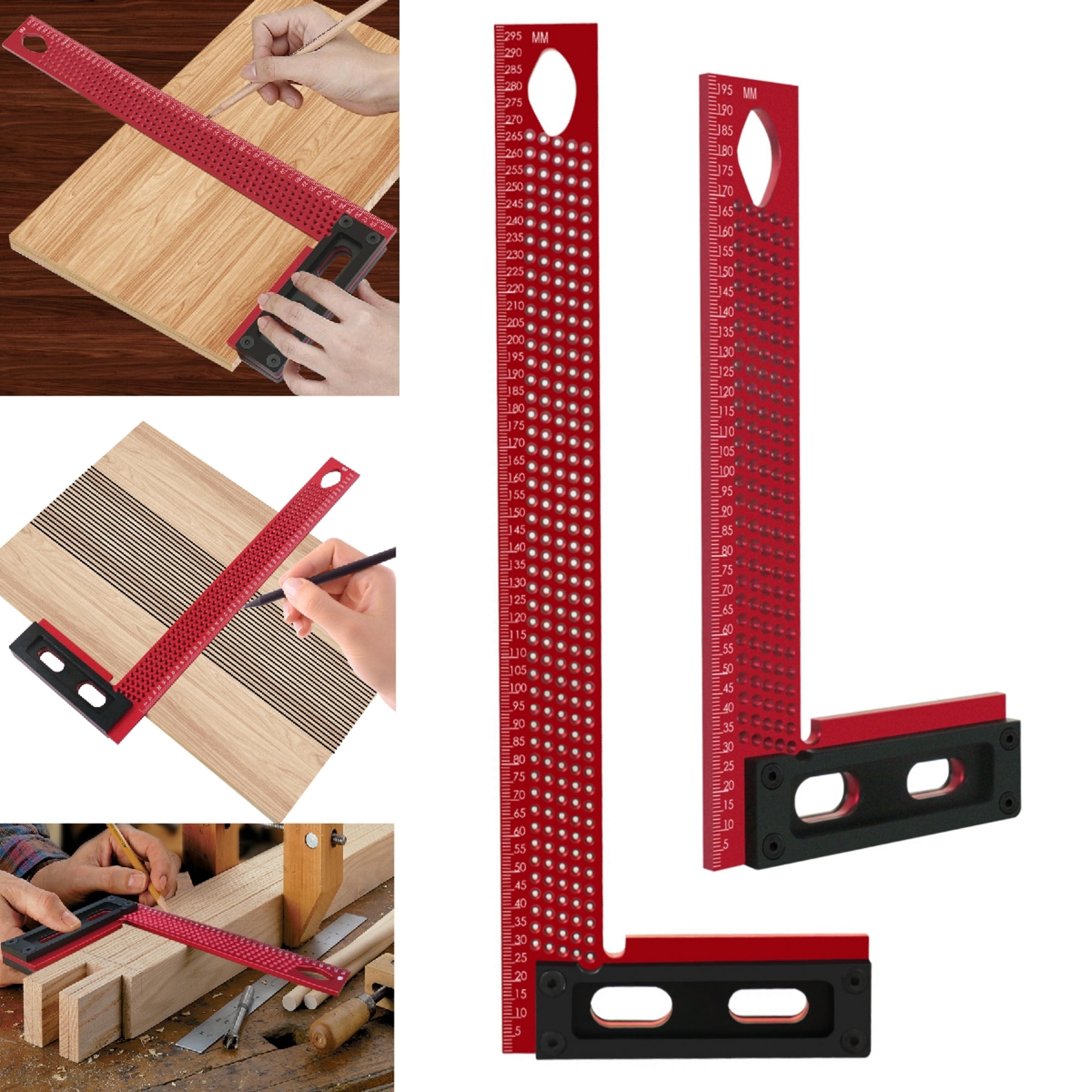 precision scriber and aluminum framing mitre square, multi-function measuring tool for accurate marking & framing