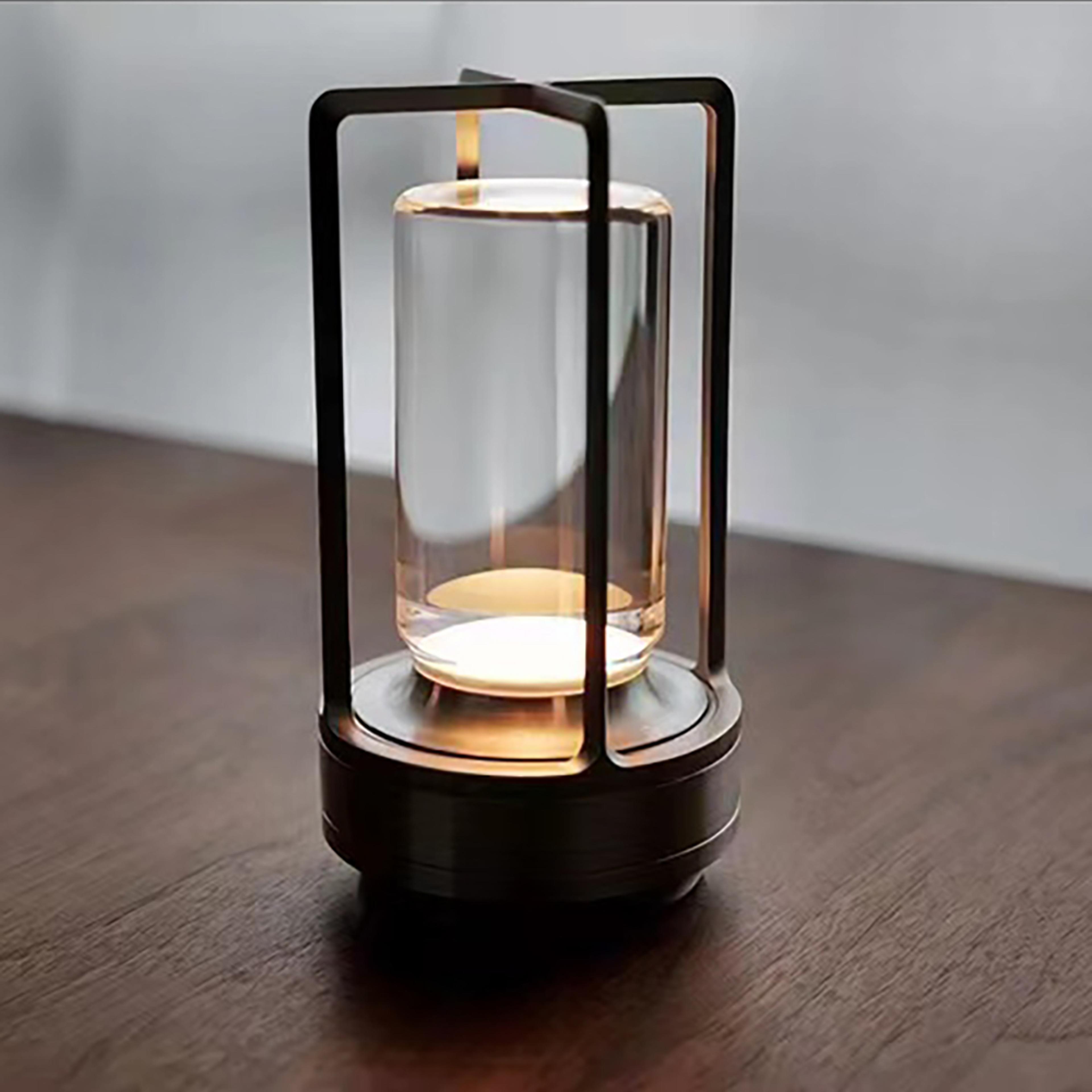 crystal touch bedside table lamp, led night light for bedroom & restaurant decor
