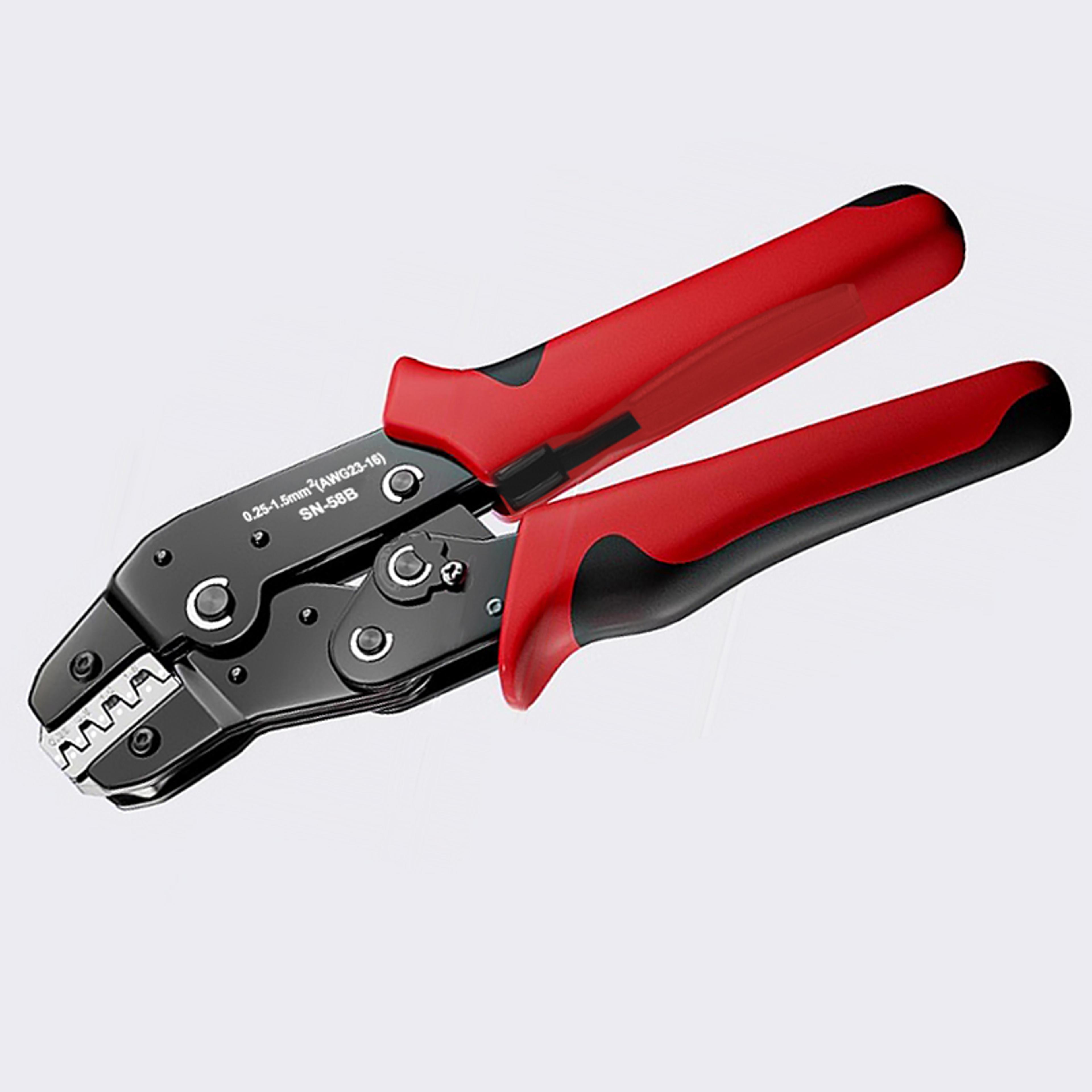 non-insulated open barrel crimping tool, high-precision crimping tool for electrical connections