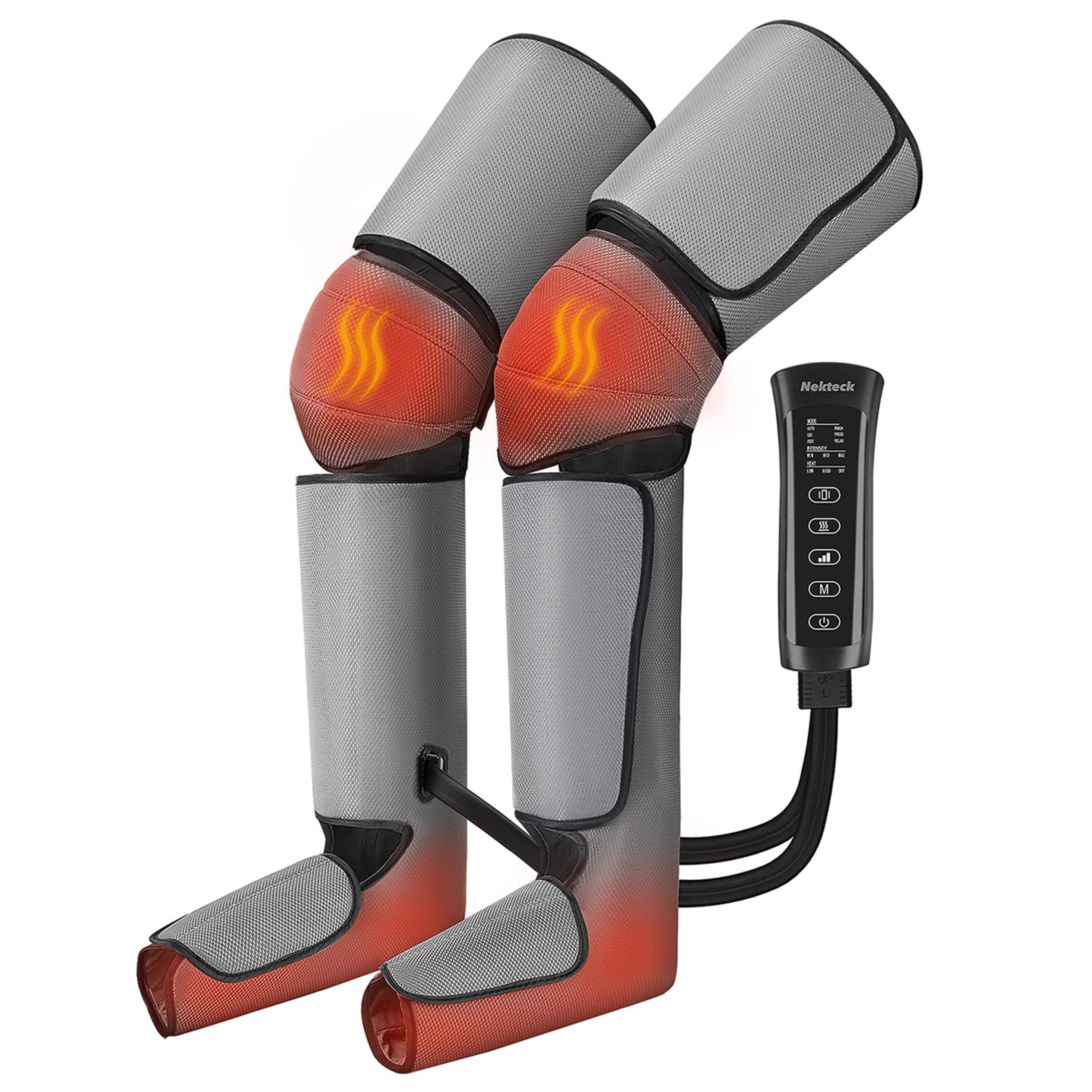 air compression leg massager for circulation and recovery foot and calf relaxation therapy