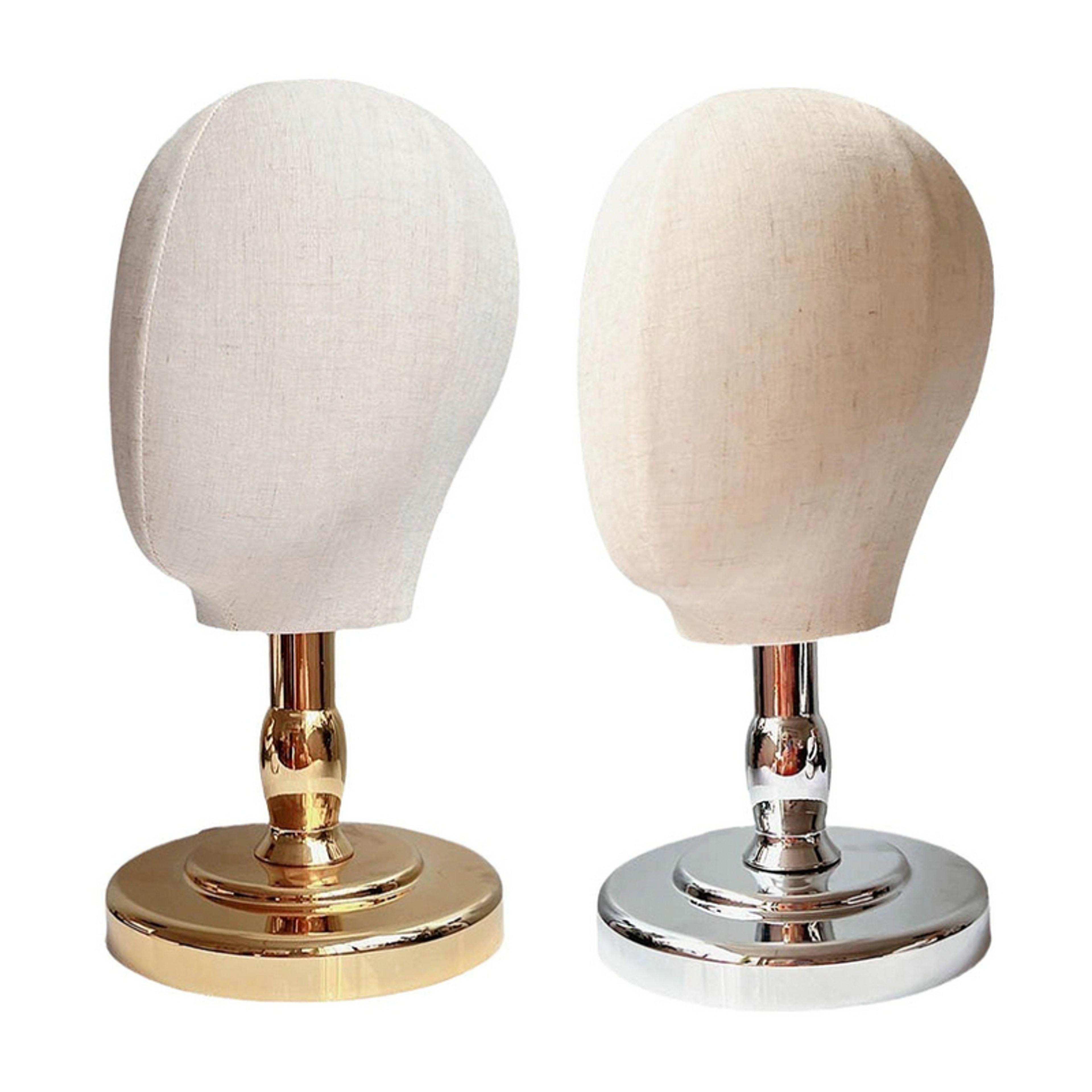 mannequin head wig display stand for hairpieces & hats, portable styling stand for home salon