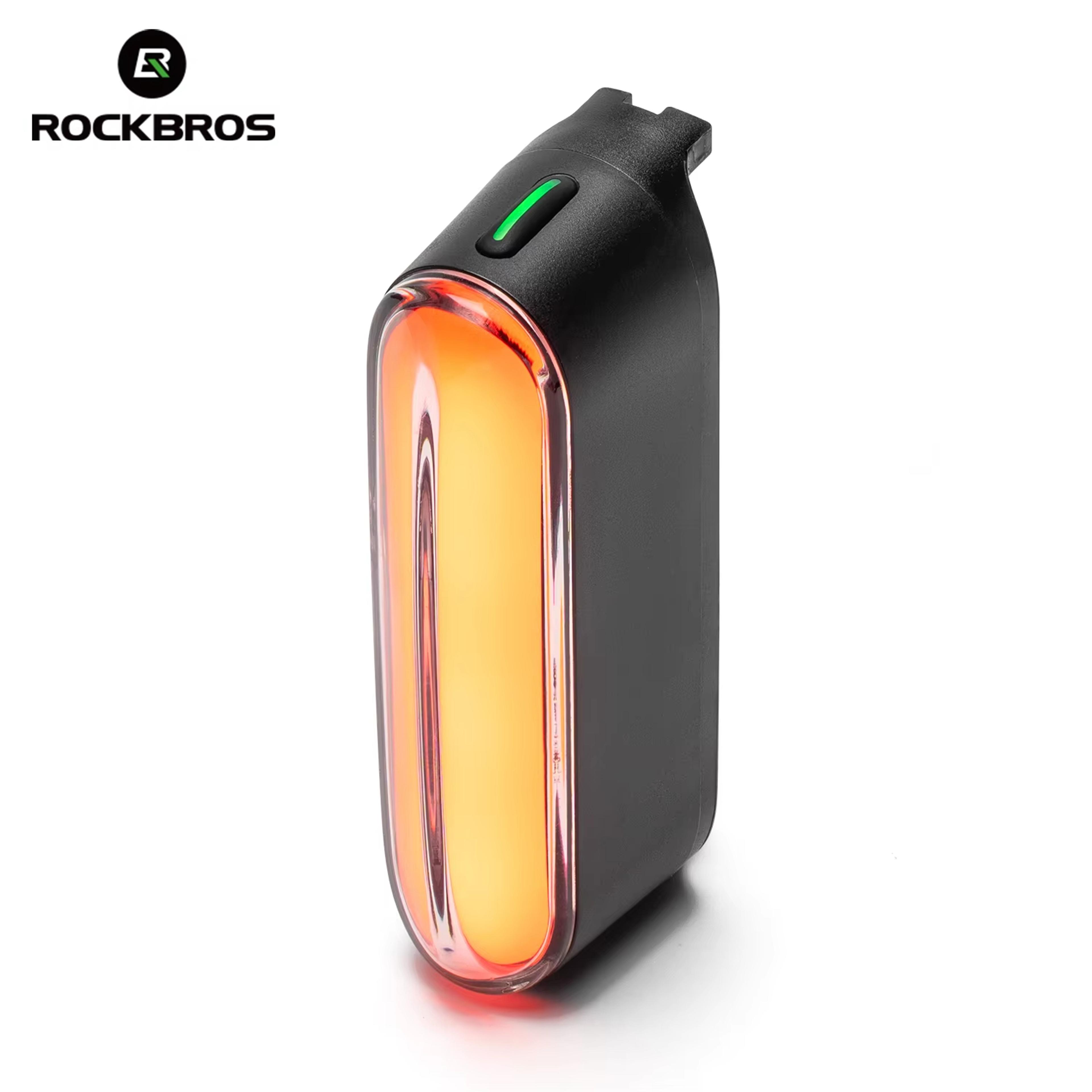 magnetic bicycle tail light with intelligent brake sensor, type-c charging, 400mah led for enhanced visibility