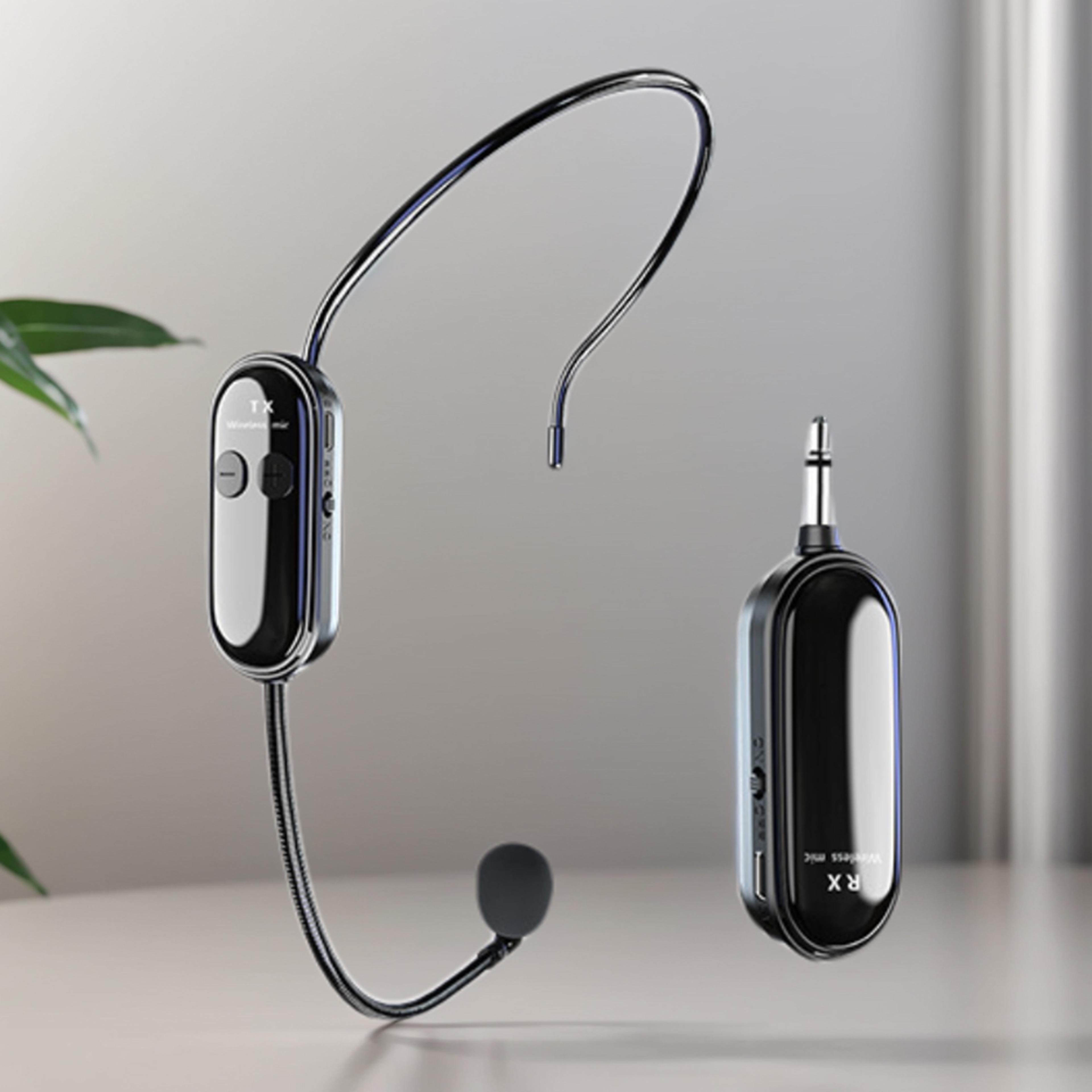 wireless 2-in-1 headset & handheld mic system, long range for stage speakers and teaching