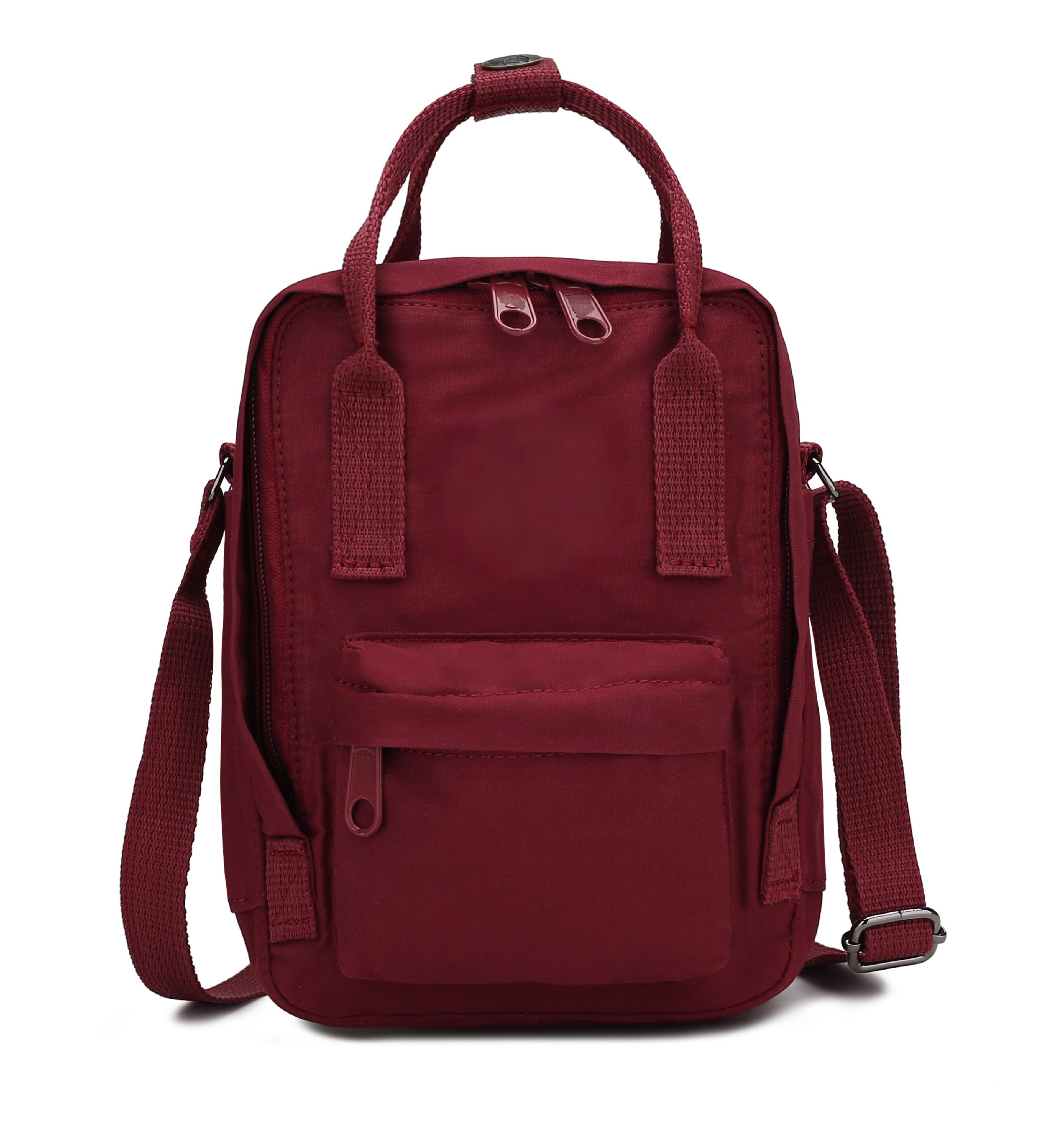 arctic little fox crossbody handbag & dual-use backpack, stylish beauty & phone bag for girls