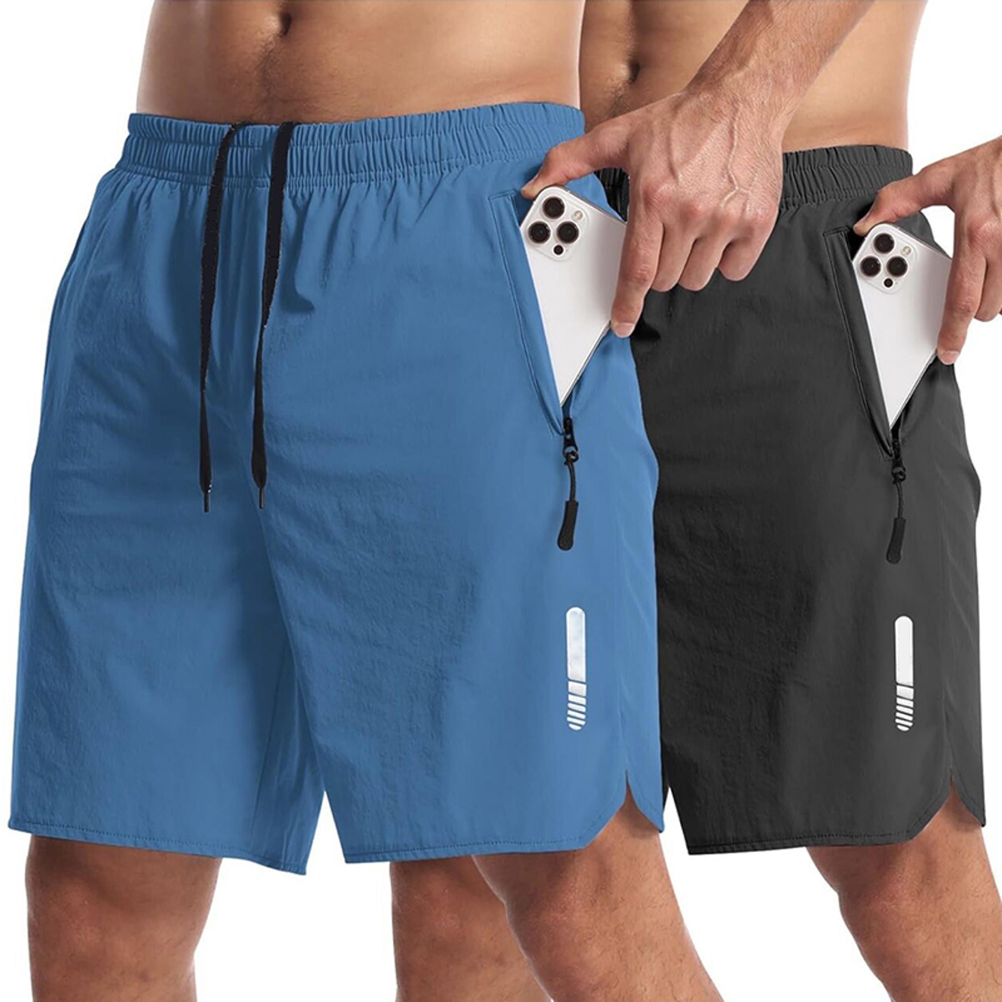 men running shorts for gym & beach, lightweight sportswear for training & fitness