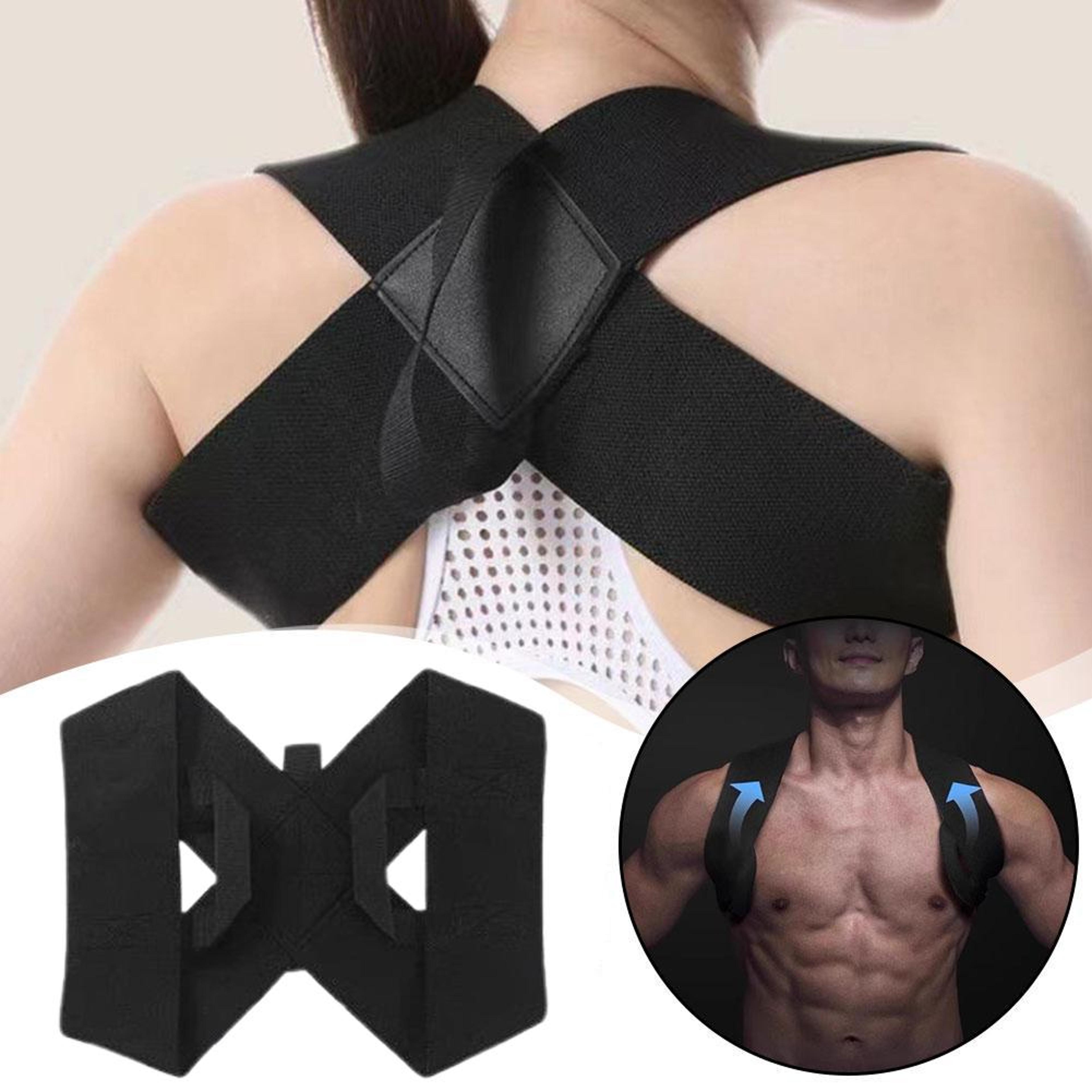back posture corrector brace for clavicle & lumbar support, spine alignment & shoulder posture trainer