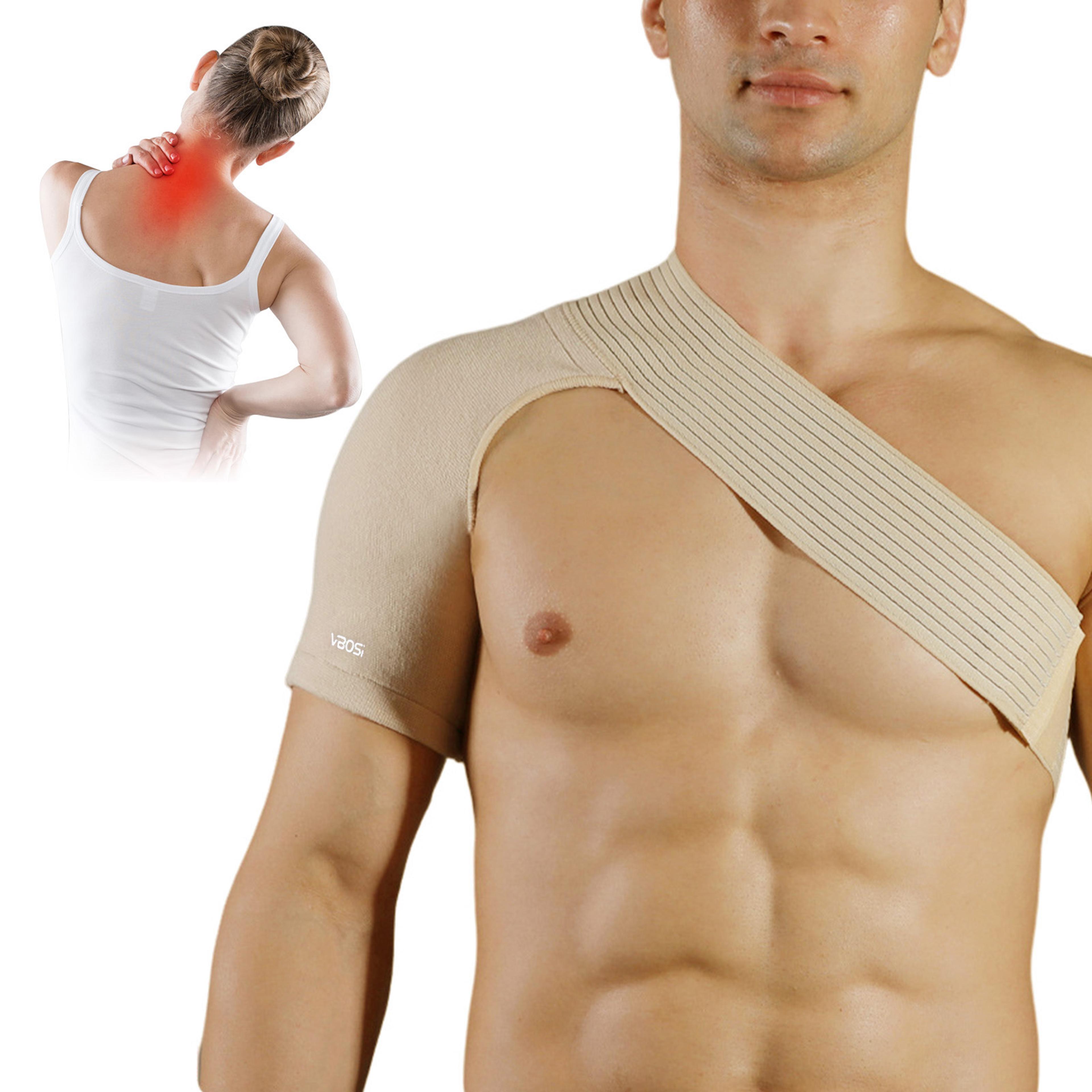 sports compression shoulder straps for men & women, breathable & supportive for torn rotator cuff