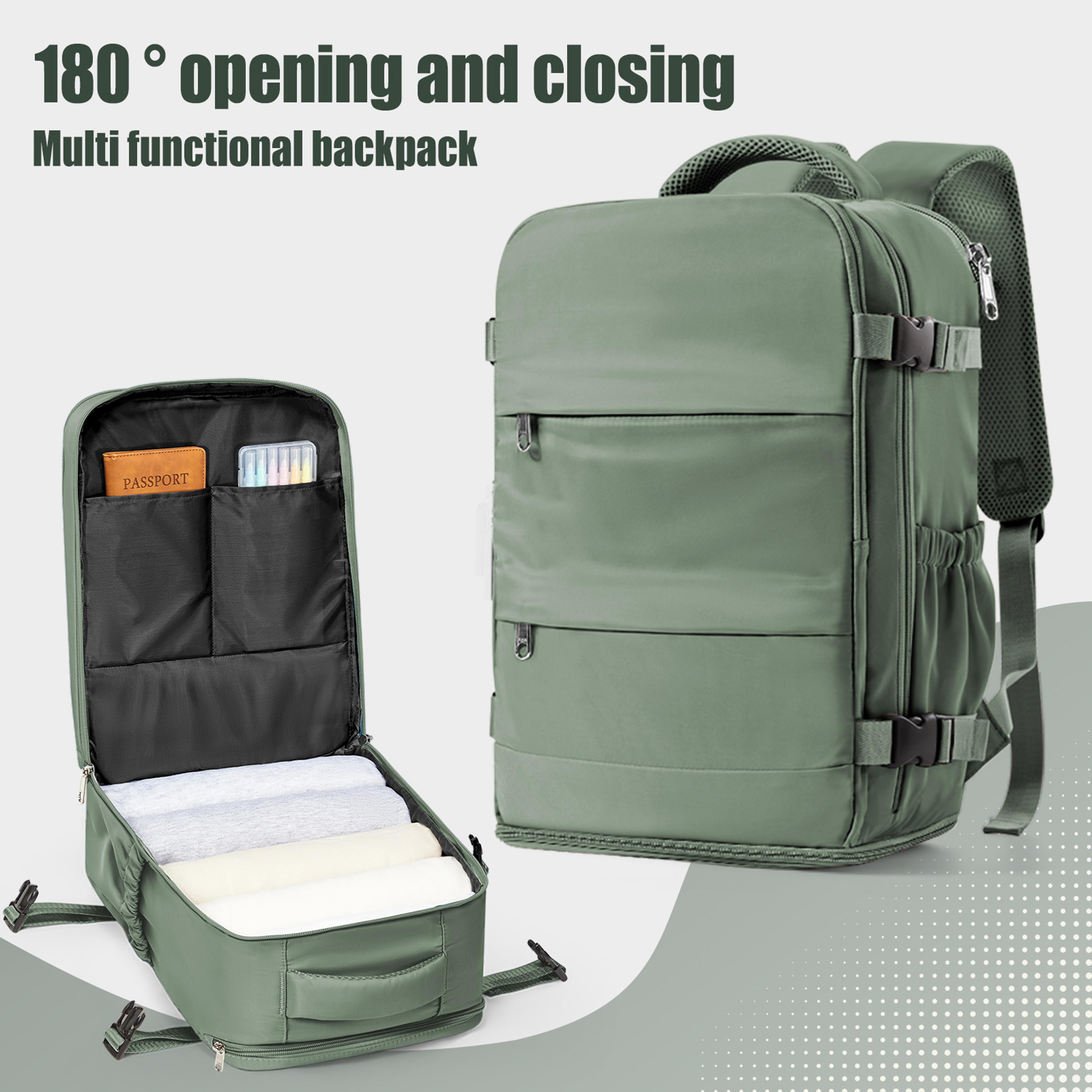 expandable travel backpack carry on cabin bag laptop backpack for men women