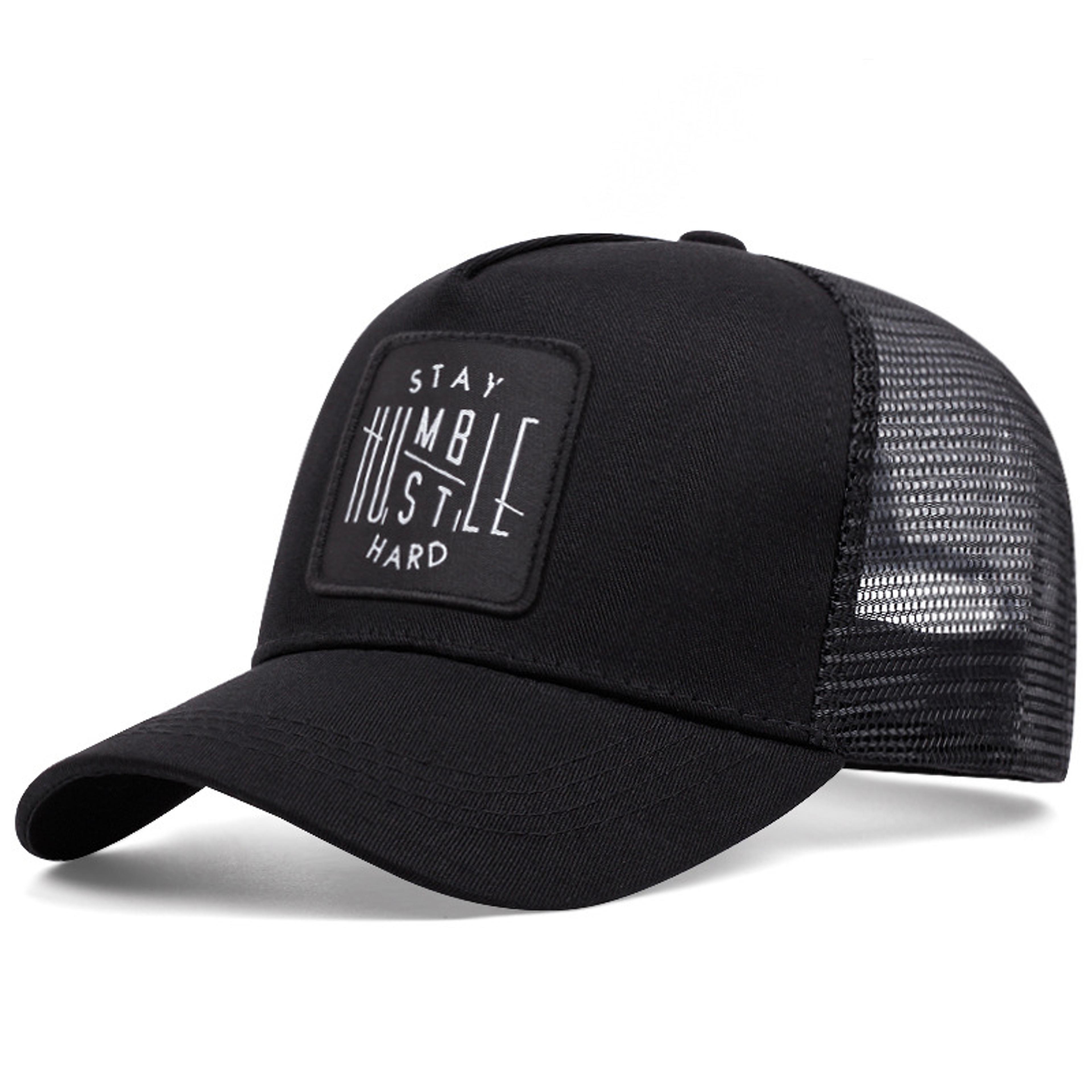 embroidered baseball cap breathable mesh trucker hat adjustable casual summer visor