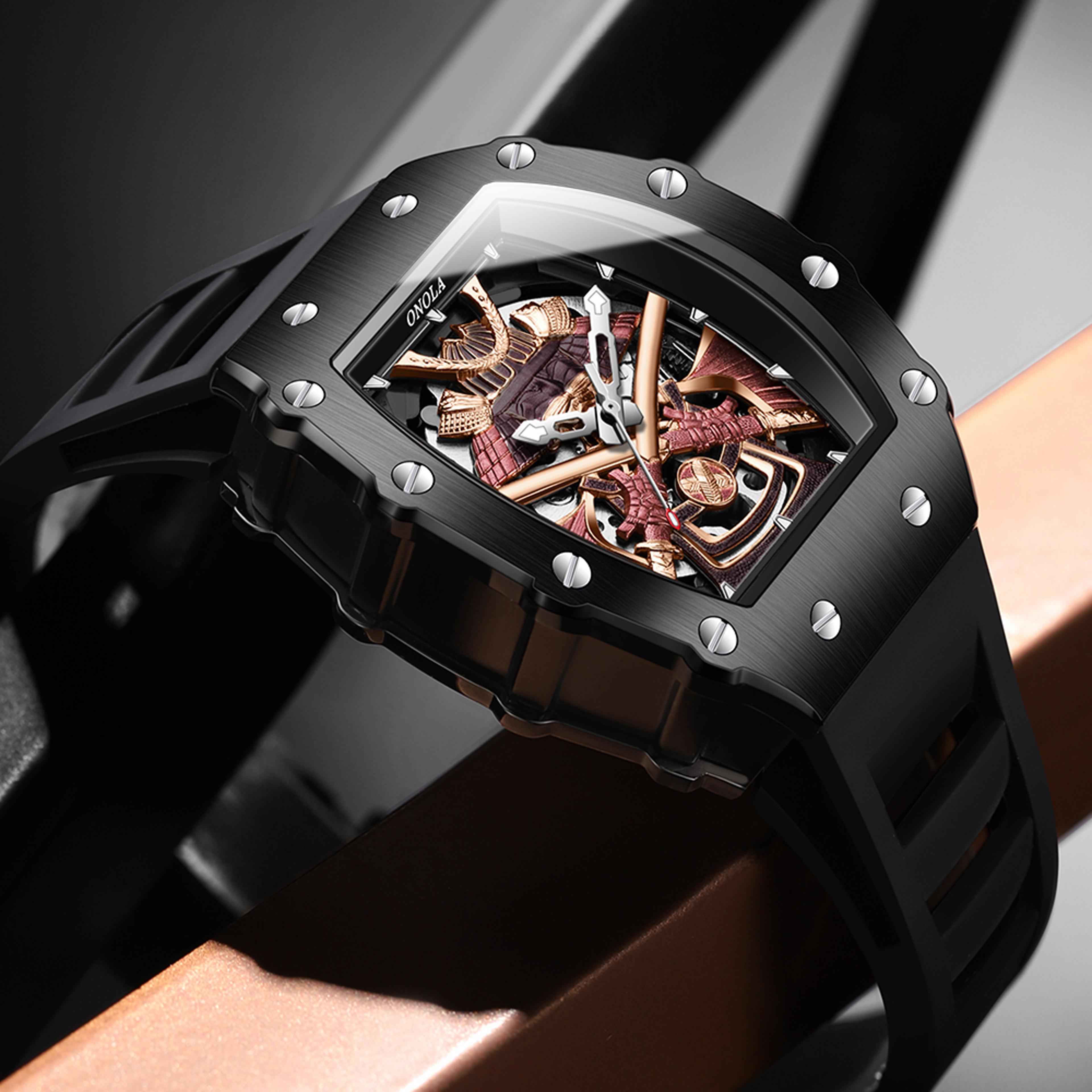 automatic mechanical military watch for men waterproof luminous sport timepiece
