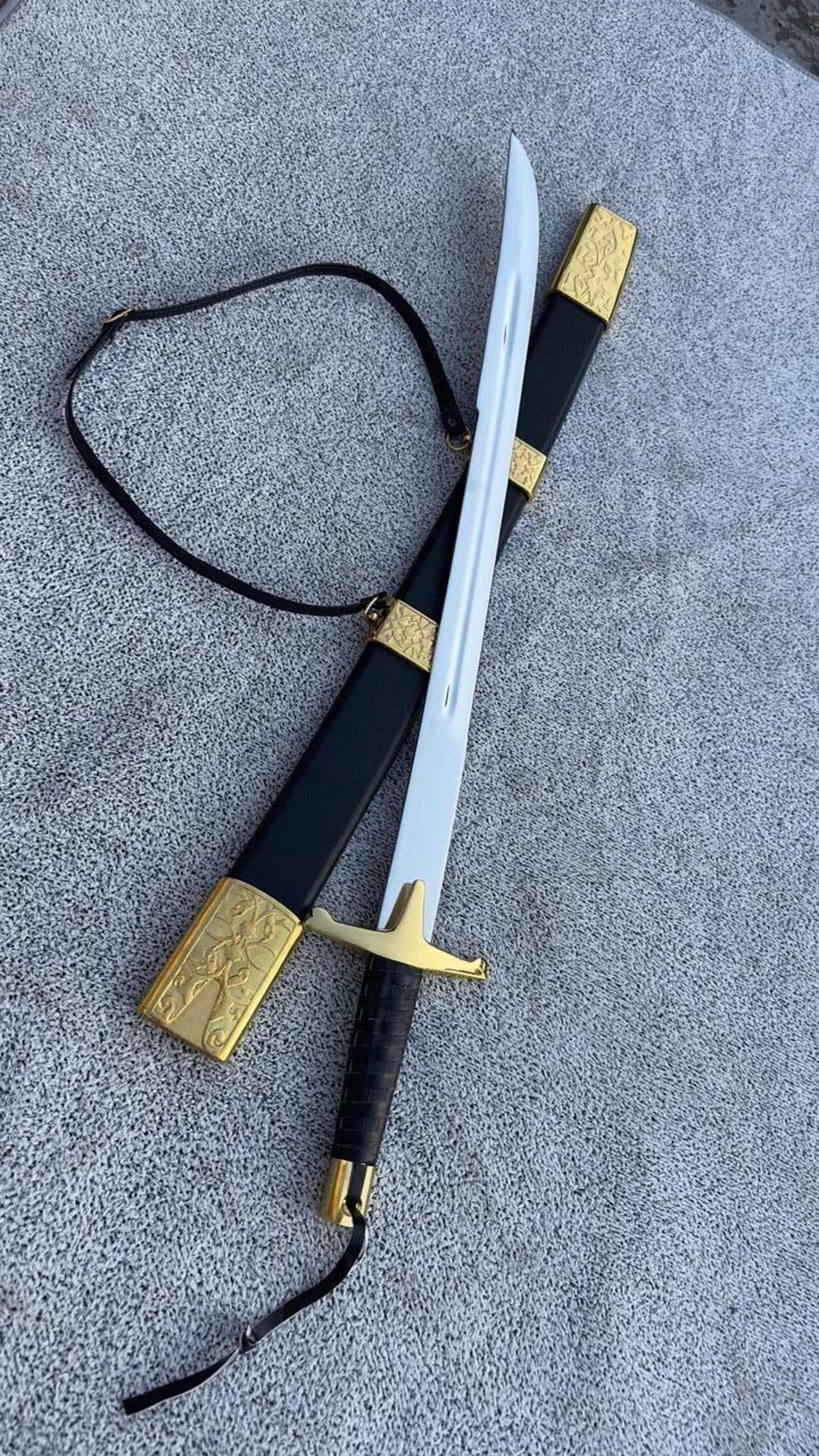 handmade ertugrul sword turkish dirilis sword with scabbard replica gift for him