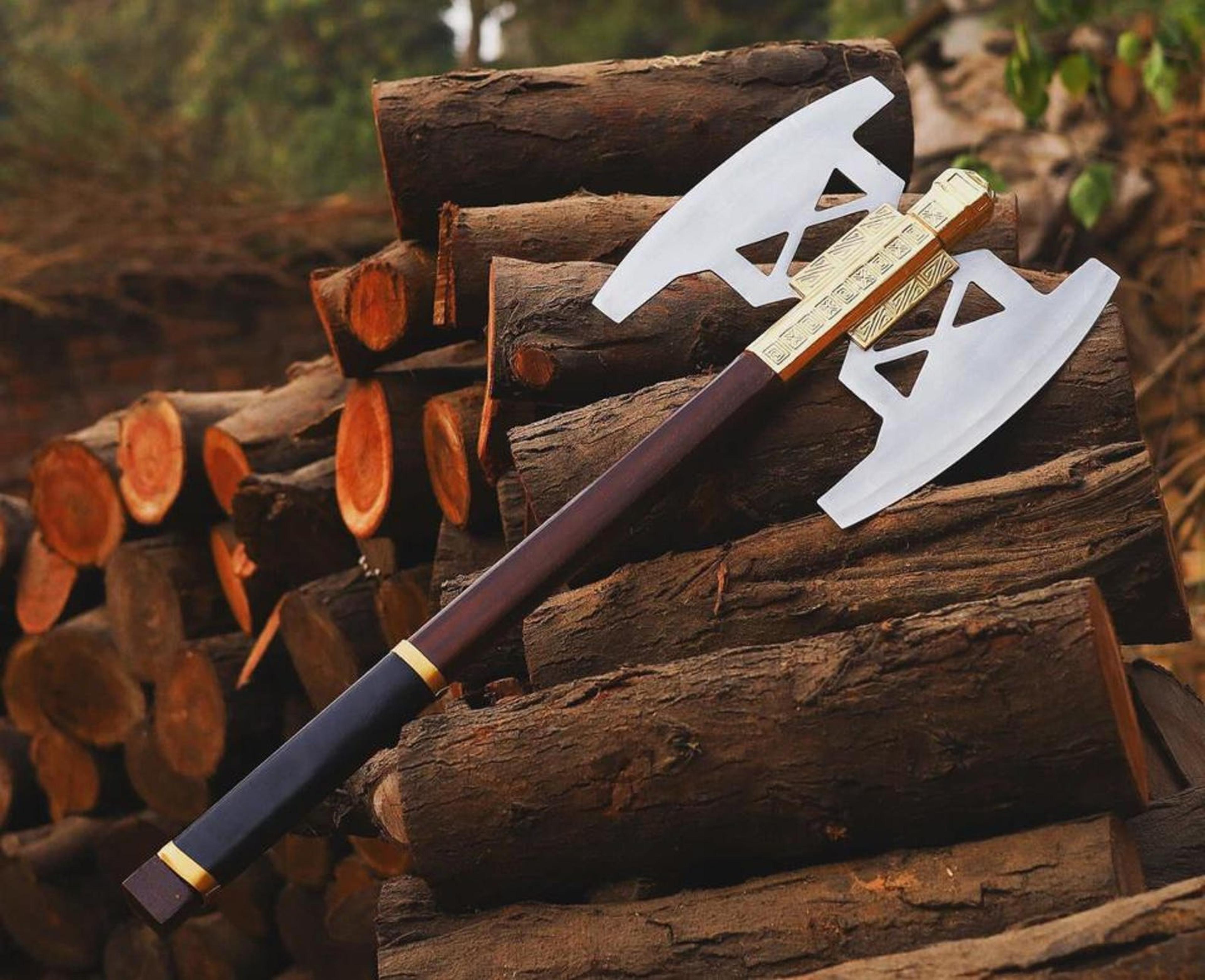 handmade gimli axe stainless steel lord of the rings replica with display case