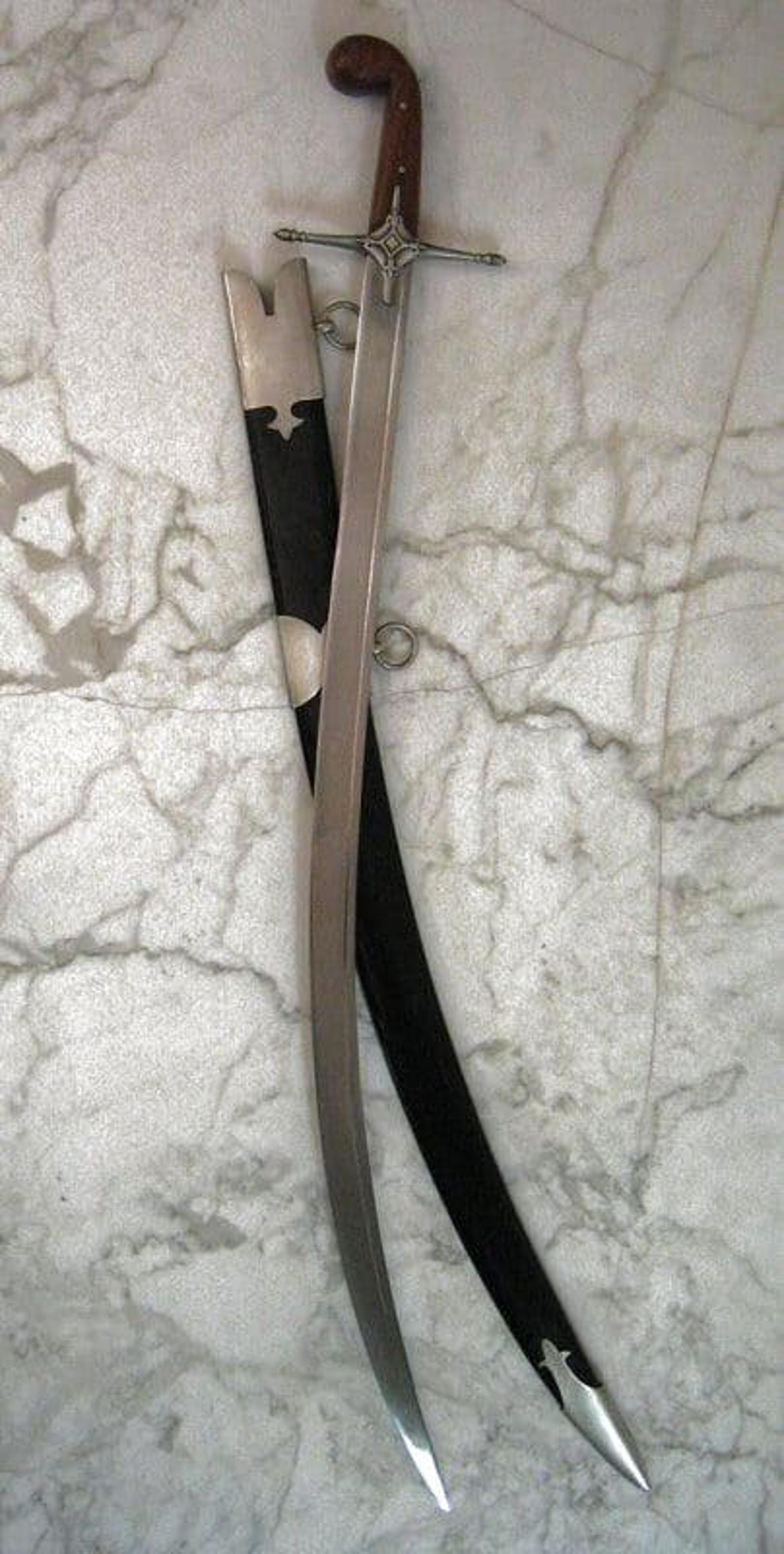 handmade ottoman kilij sword with scabbard historical saber gift for him