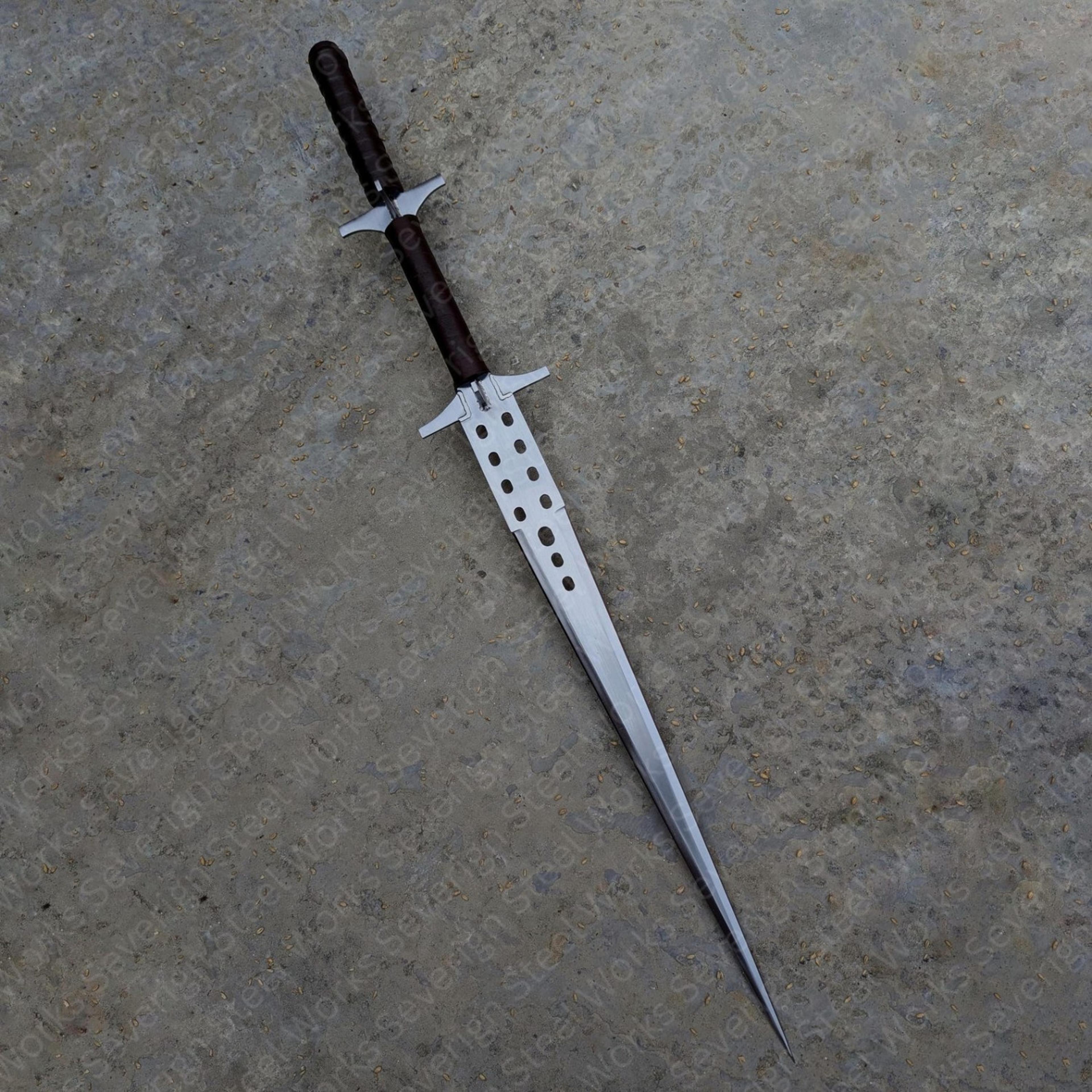 fantasy buster sword replica, medieval warrior display sword, video game inspired decor, gamer collector gift