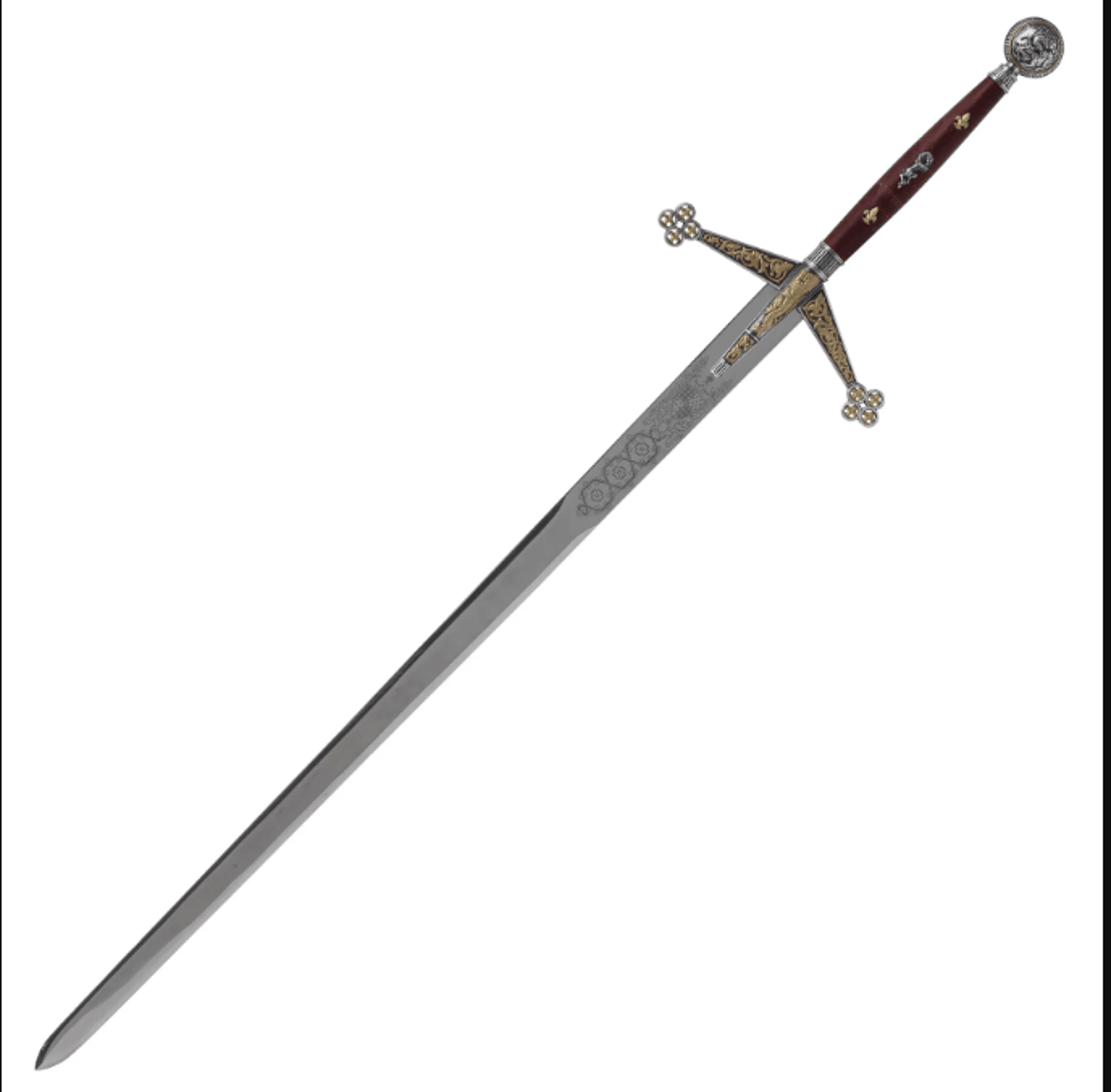 scottish claymore sword | marto of toledo spain | 24k gold engraved highland sword