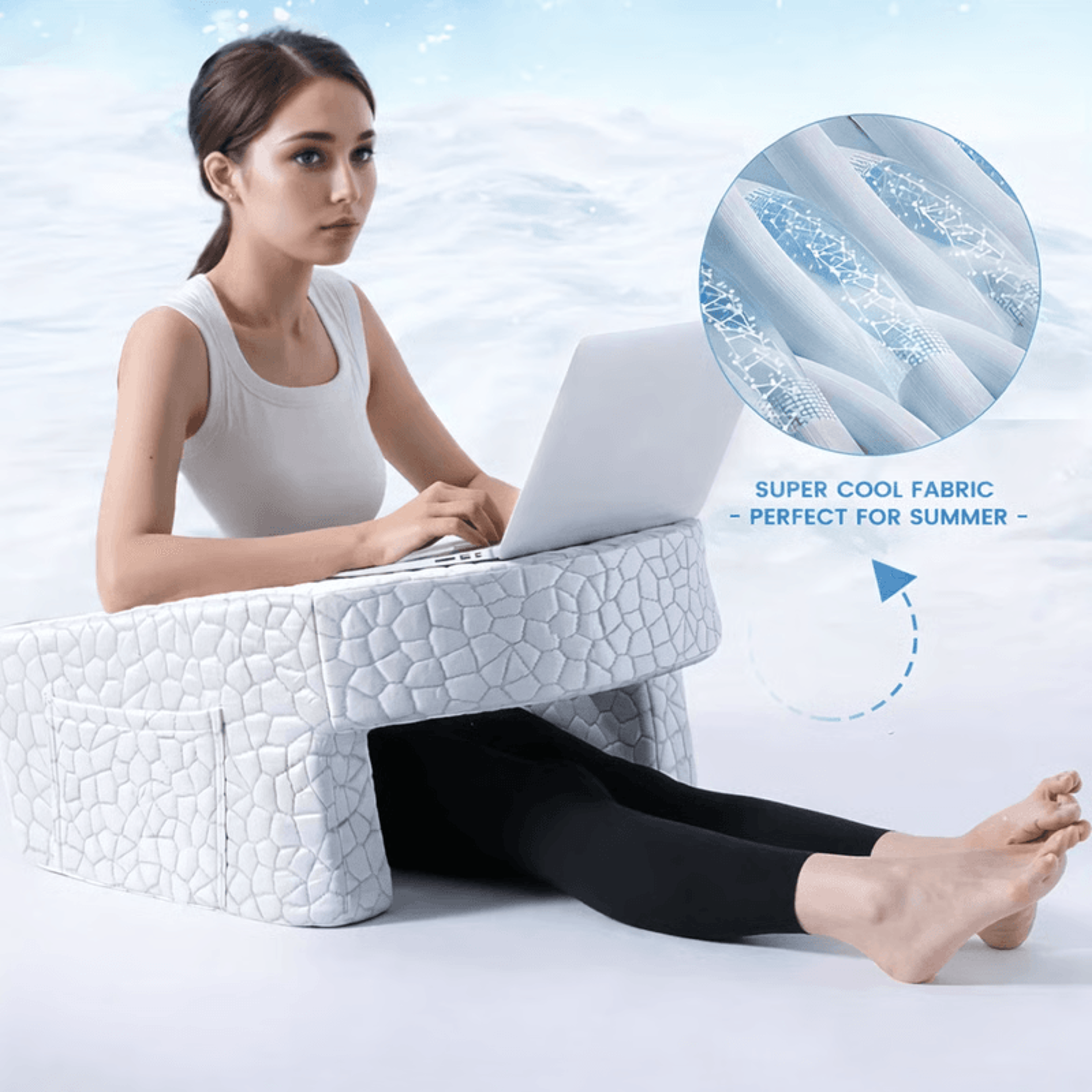 comfyarm desk pillow, ergonomic support & posture relief for all-day comfort