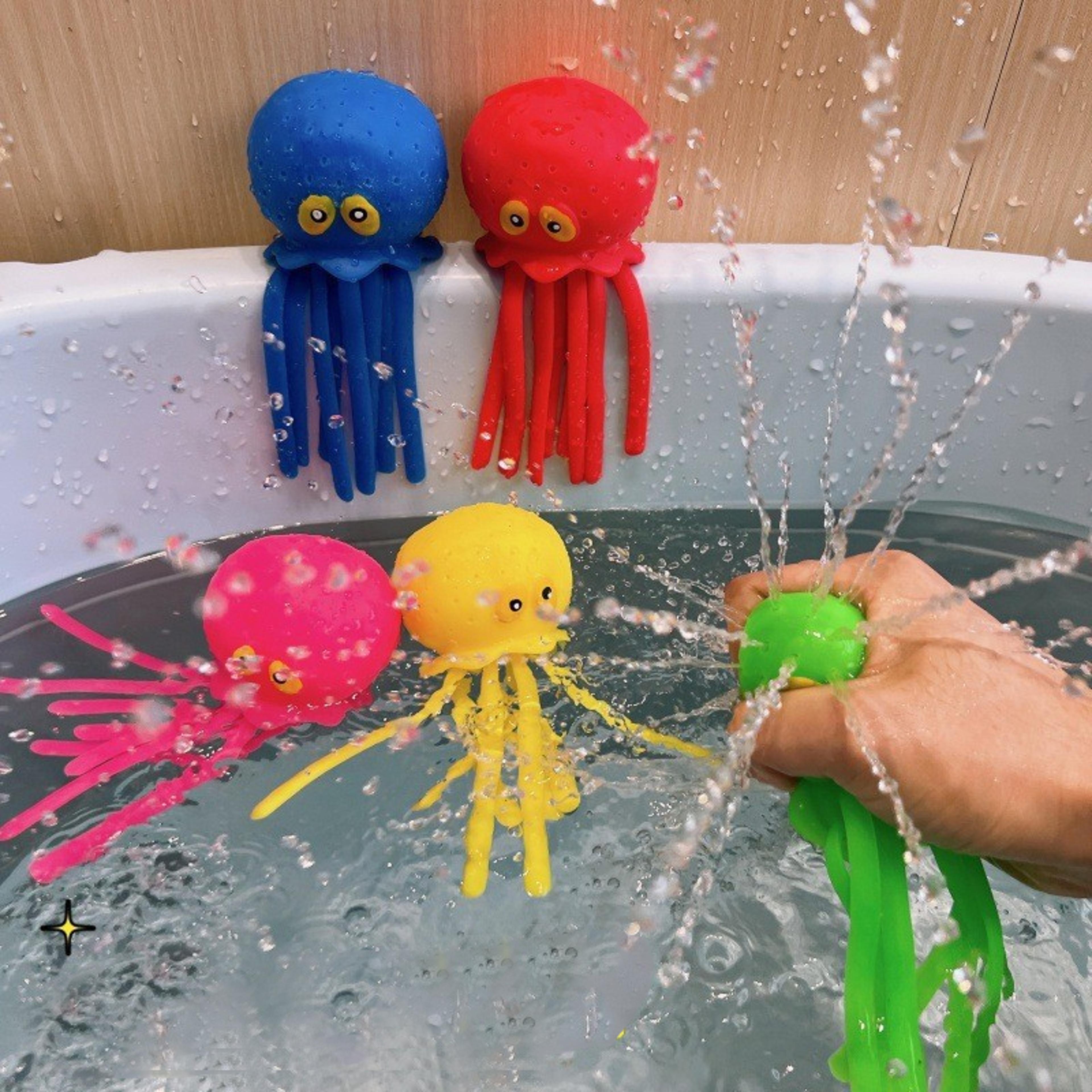 octopus baby bath toys water absorbing squeeze bath toy for toddlers & kids