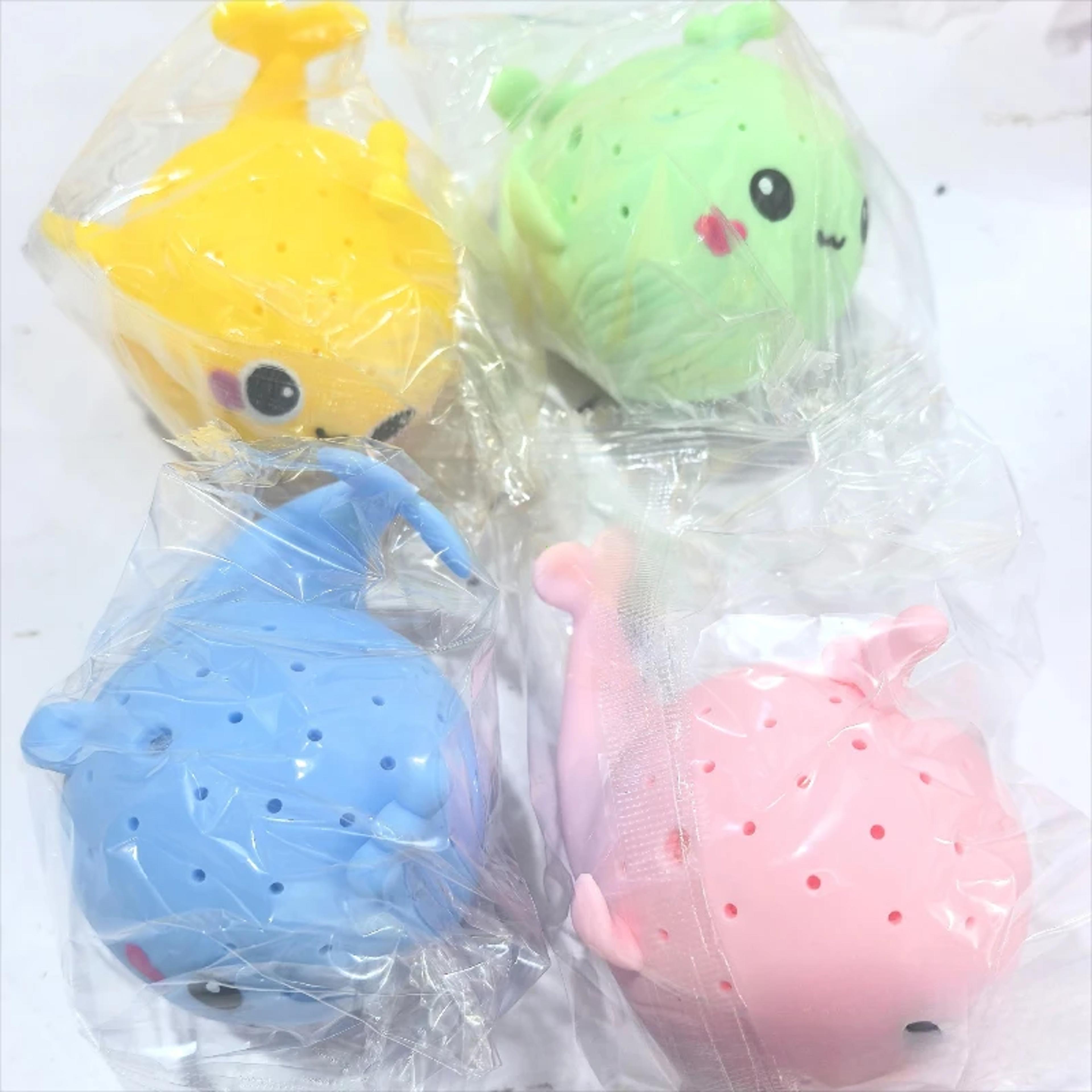 soft squeeze baby bath toys whale water squirting sensory toy for toddlers