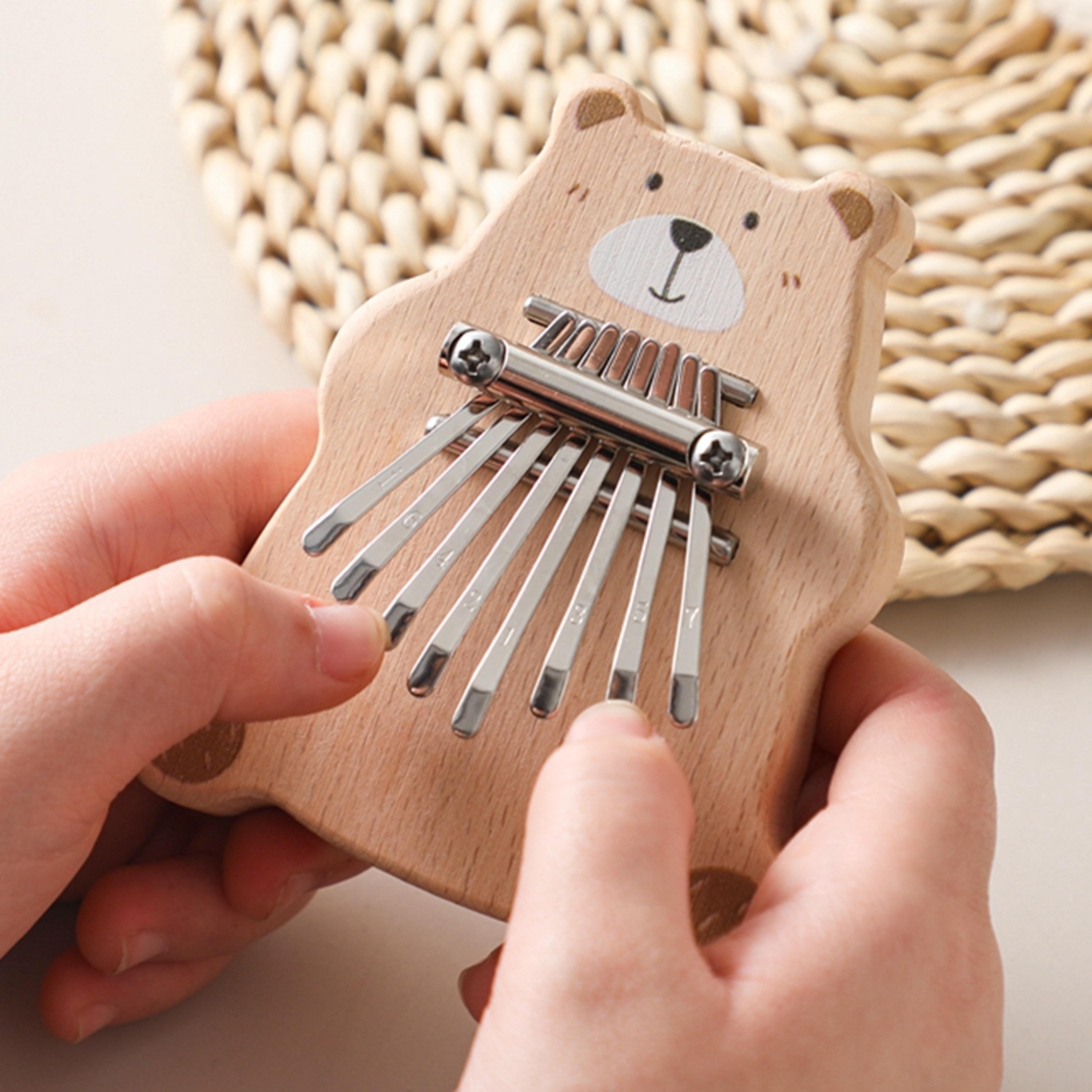 mini kalimba 8-key thumb piano portable finger piano musical gift for kids & beginners