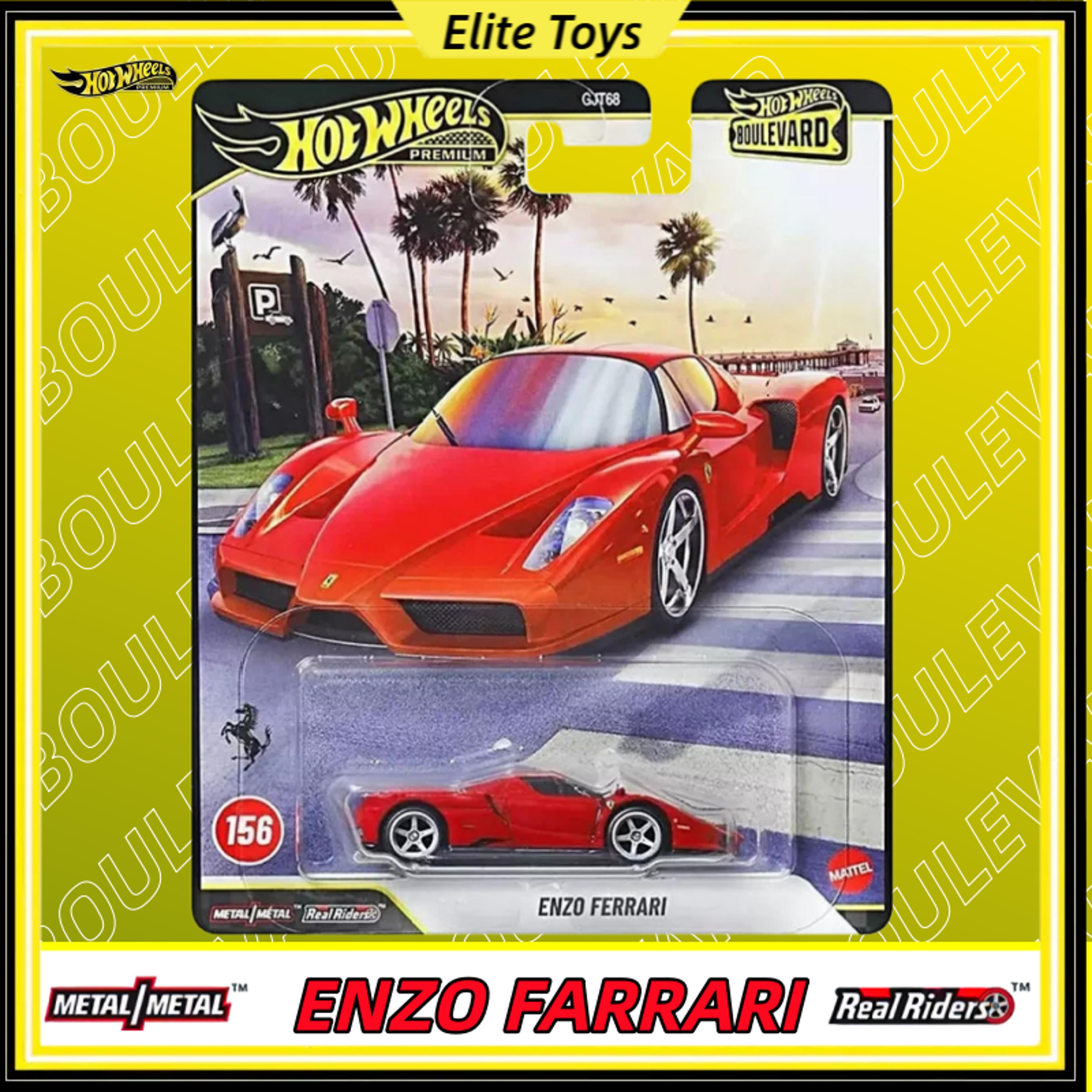 hot wheels premium boulevard enzo ferrari diecast collectible display car
