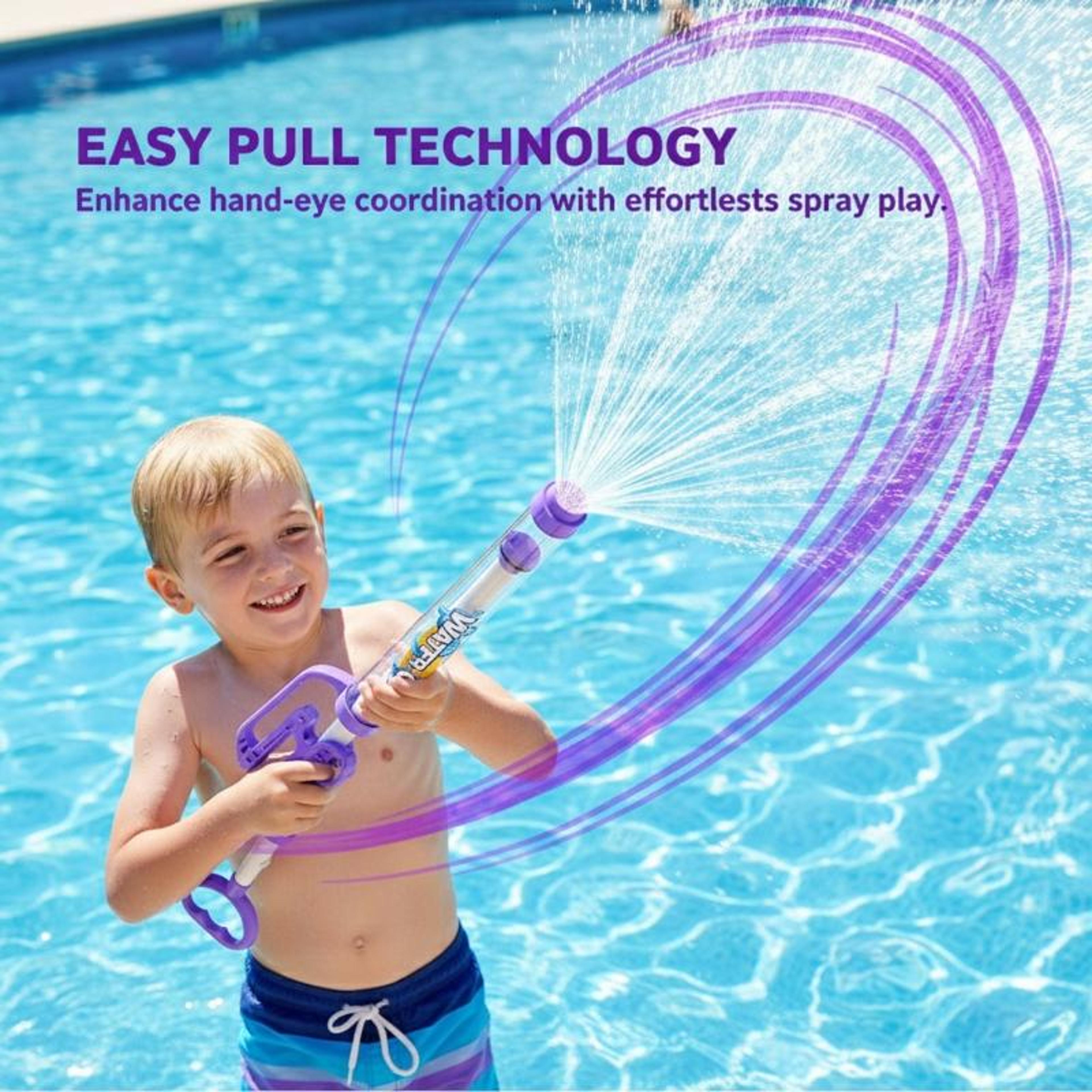pull back water spray toy for kids fun summer beach water battle game