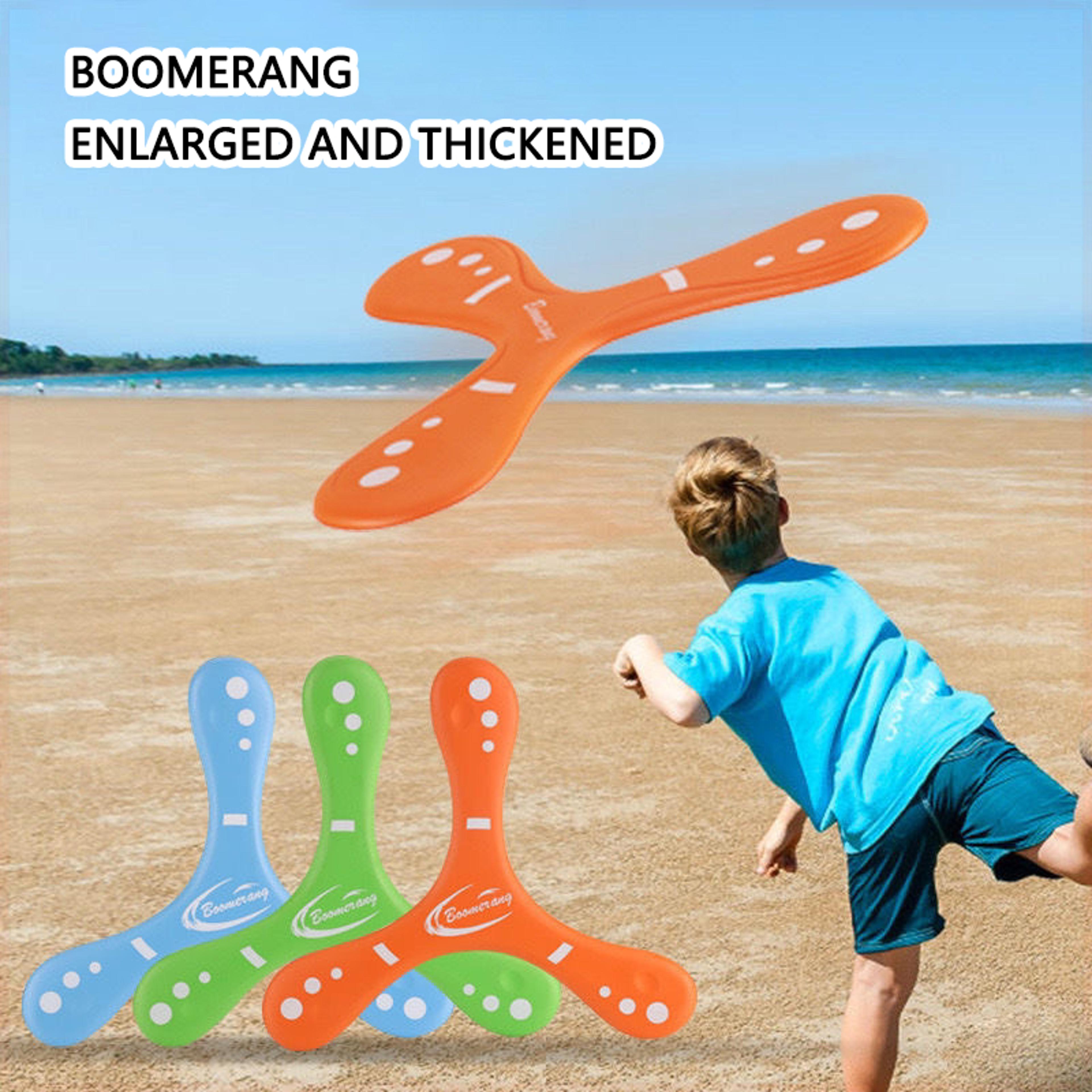 soft foam boomerang outdoor throwing toy for kids & adults family play