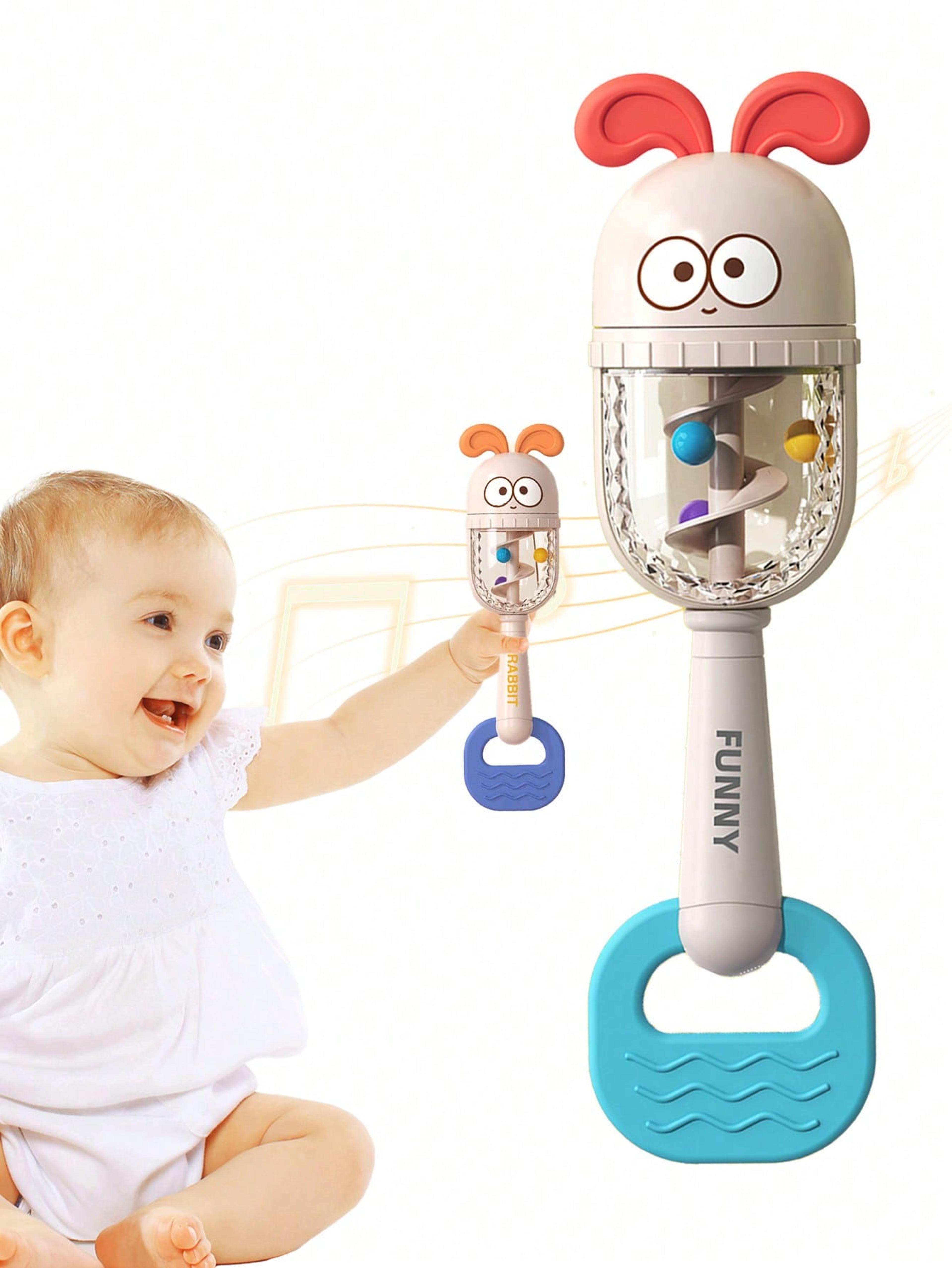 cute animal baby rattle toy & teething toy for newborn sensory learning