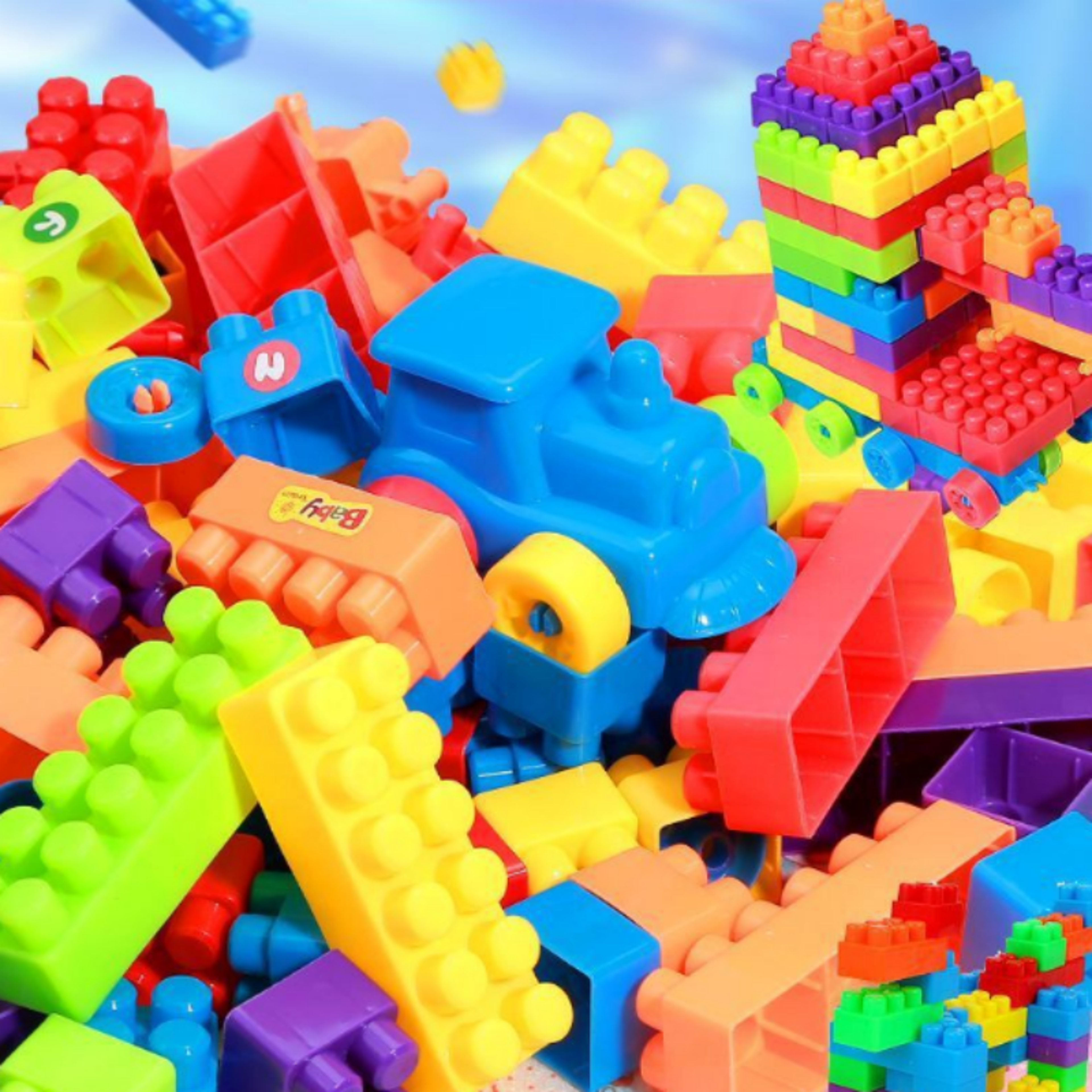100pcs large building blocks educational construction set for creative stem learning
