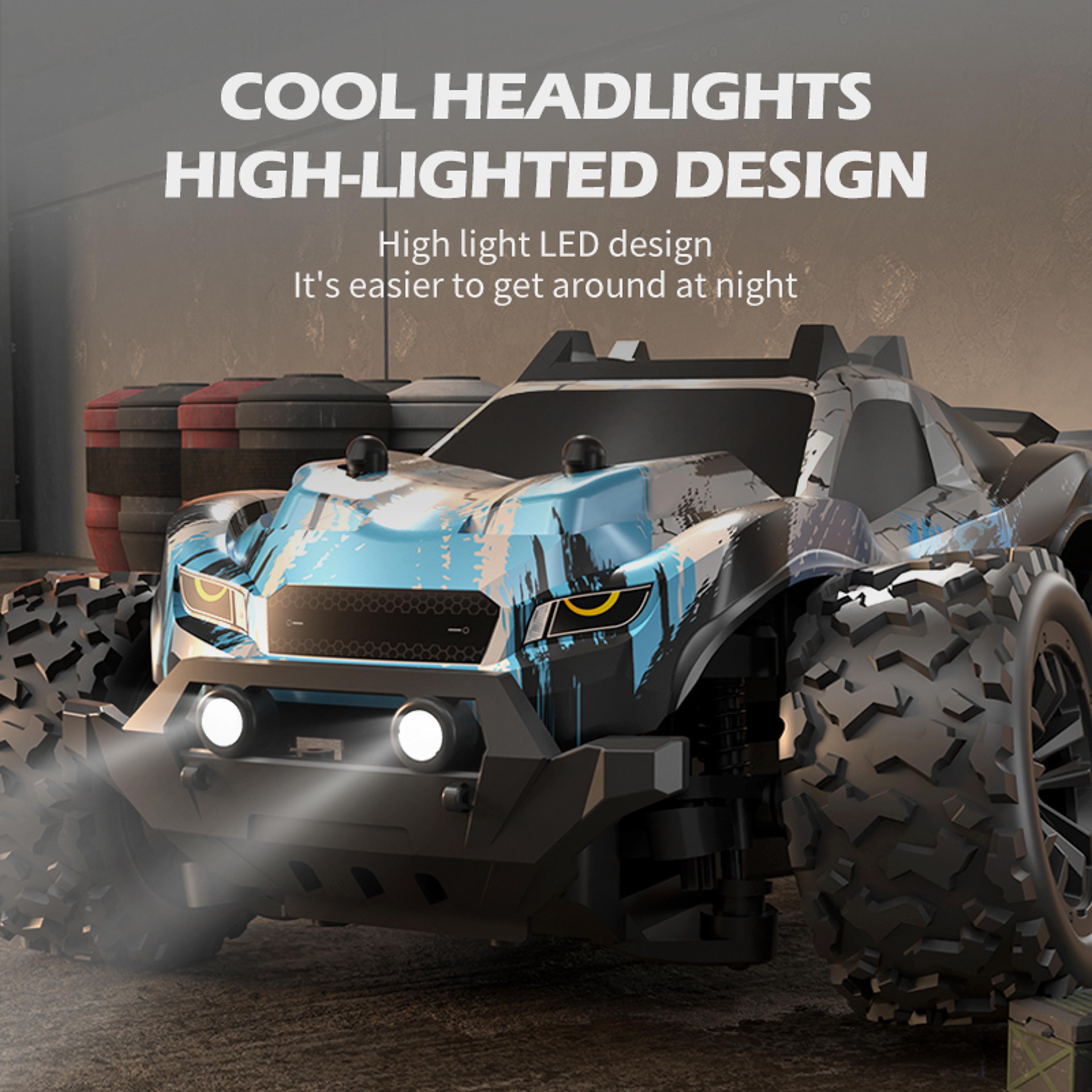 lightning drift rc drift car 2.4ghz high-speed all terrain remote control stunt truck with led lights