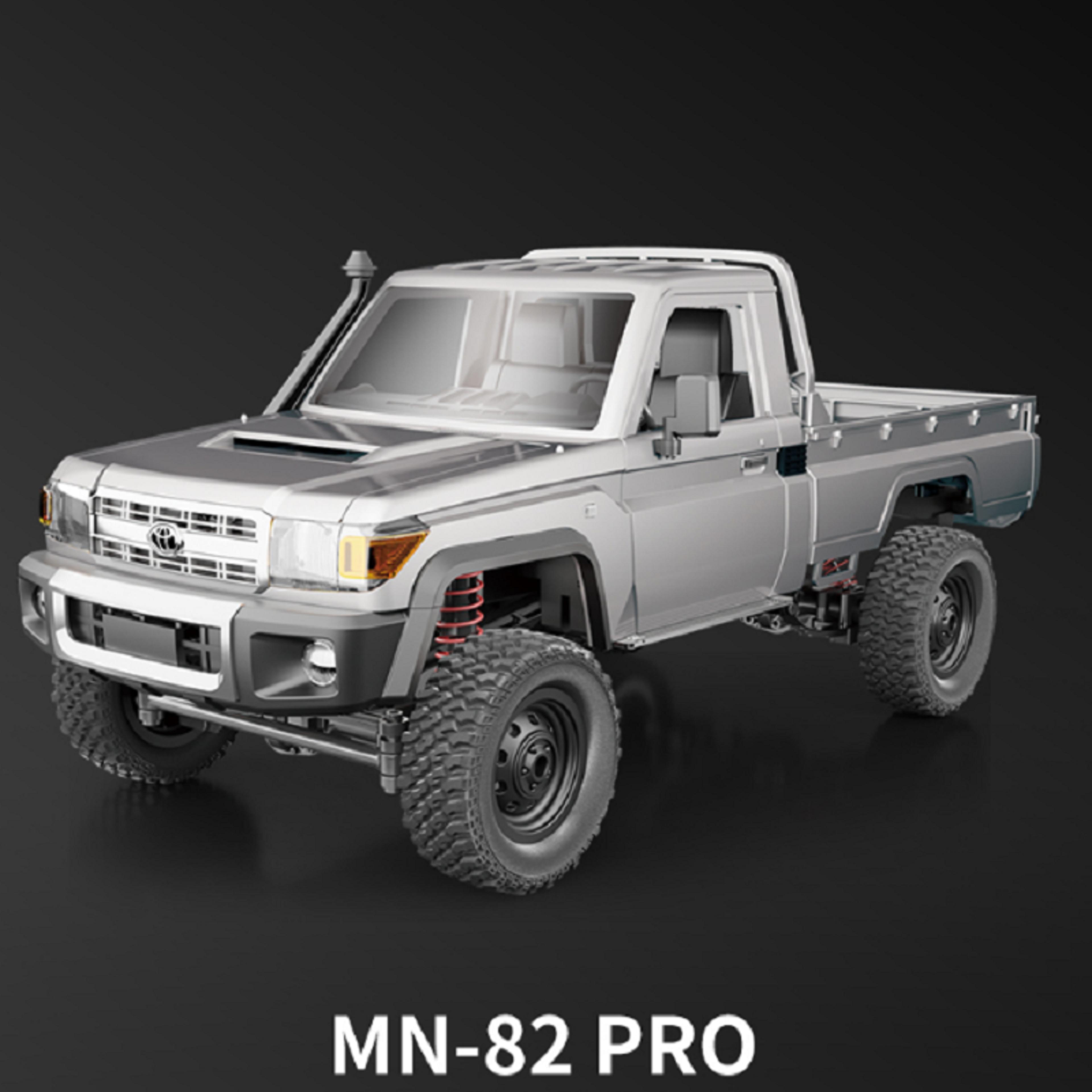 mn82 pro rc rock crawler 4wd rc pickup truck with led lights and 2.4ghz remote control