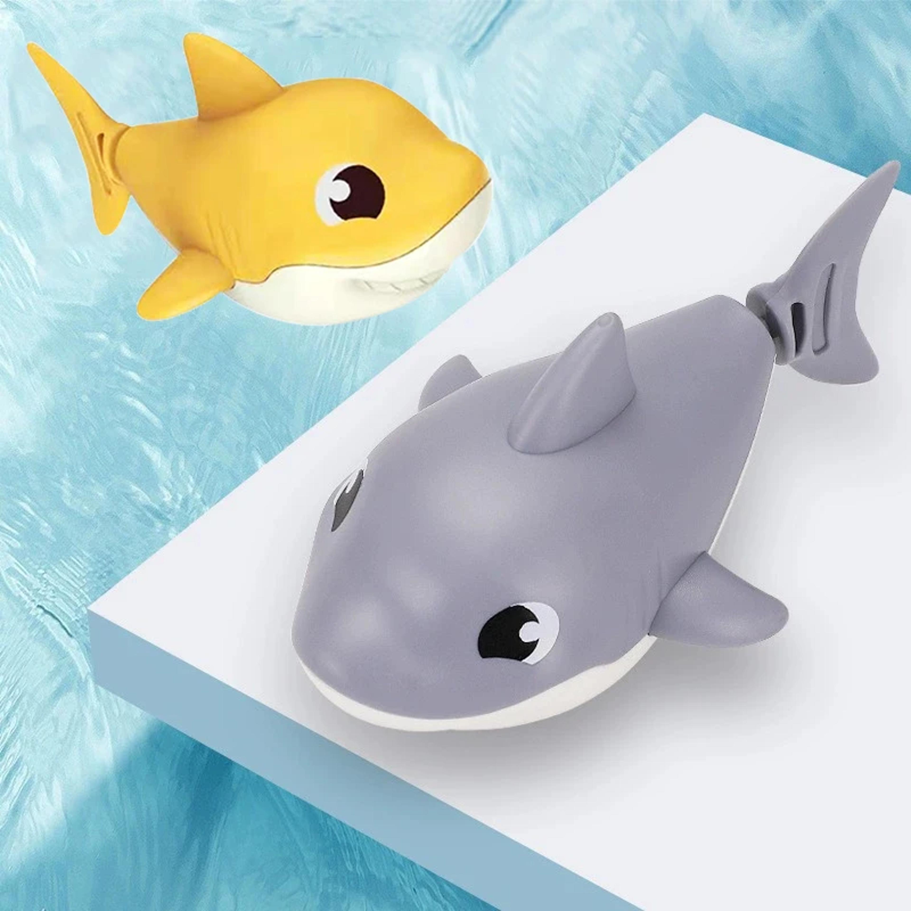 wind up shark bath toy for toddlers and babies cartoon swimming water toy