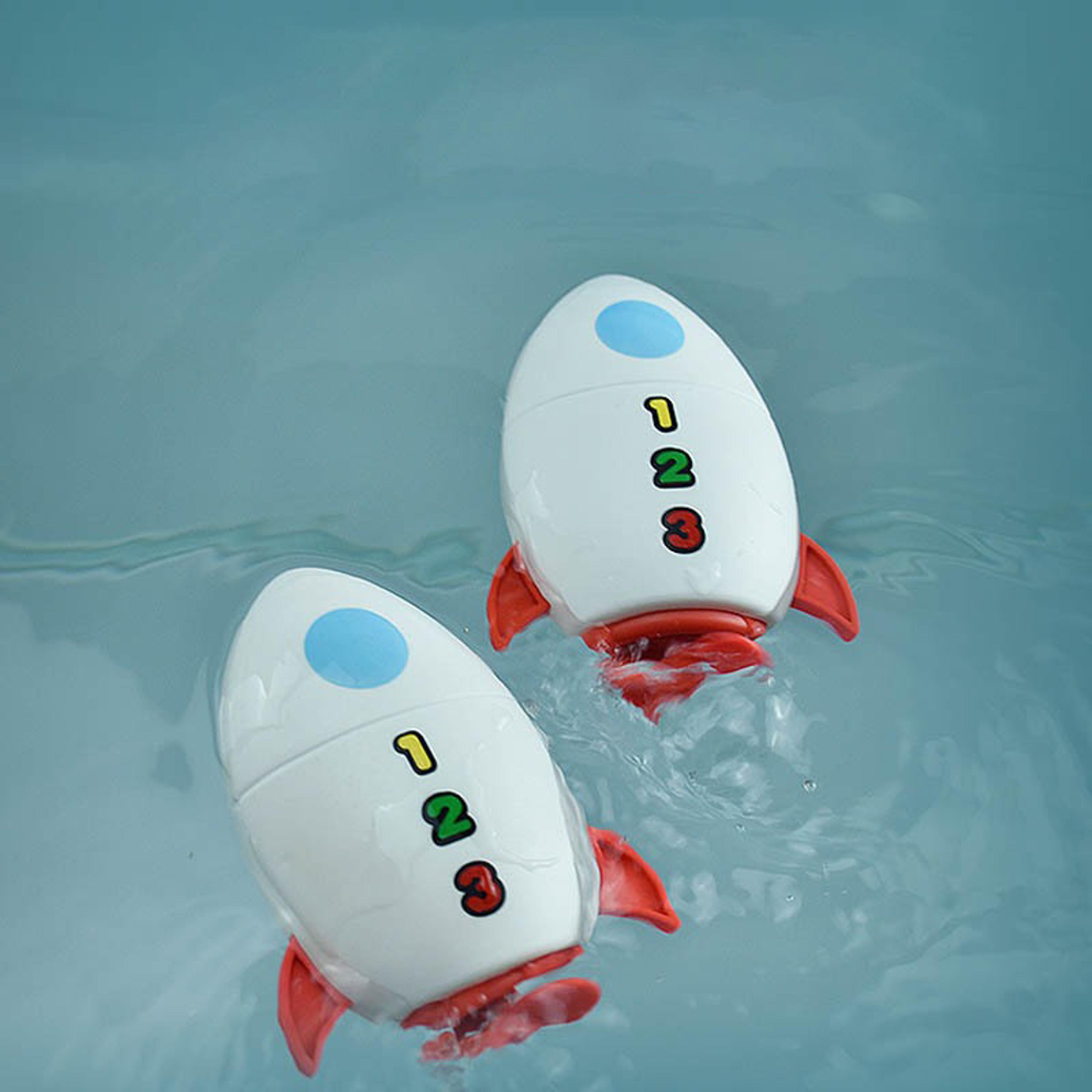 clockwork water rocket toy wind up bath toy for kids fun pool & bathtub play