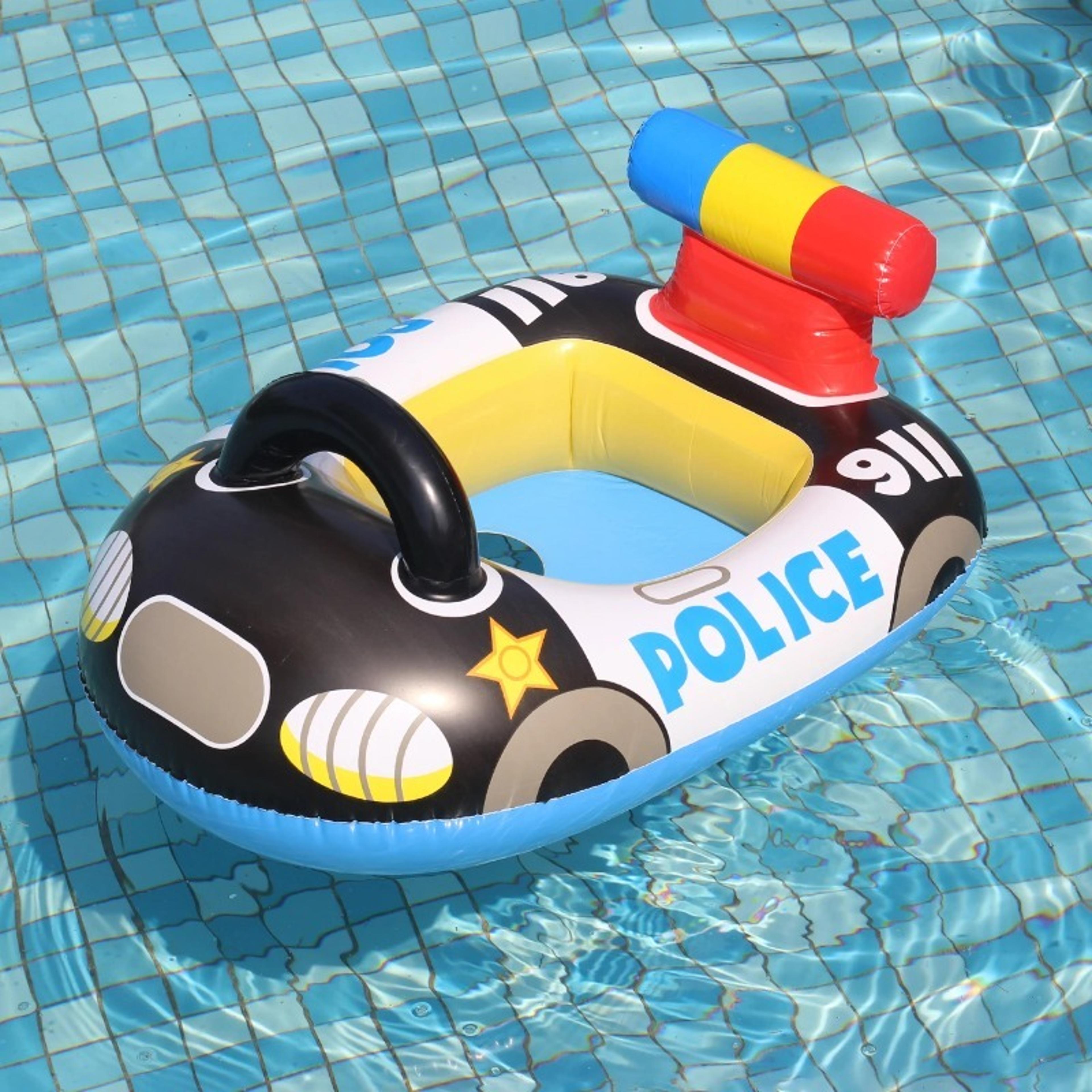 baby swim float seat inflatable baby pool float with secure seat for toddlers & kids
