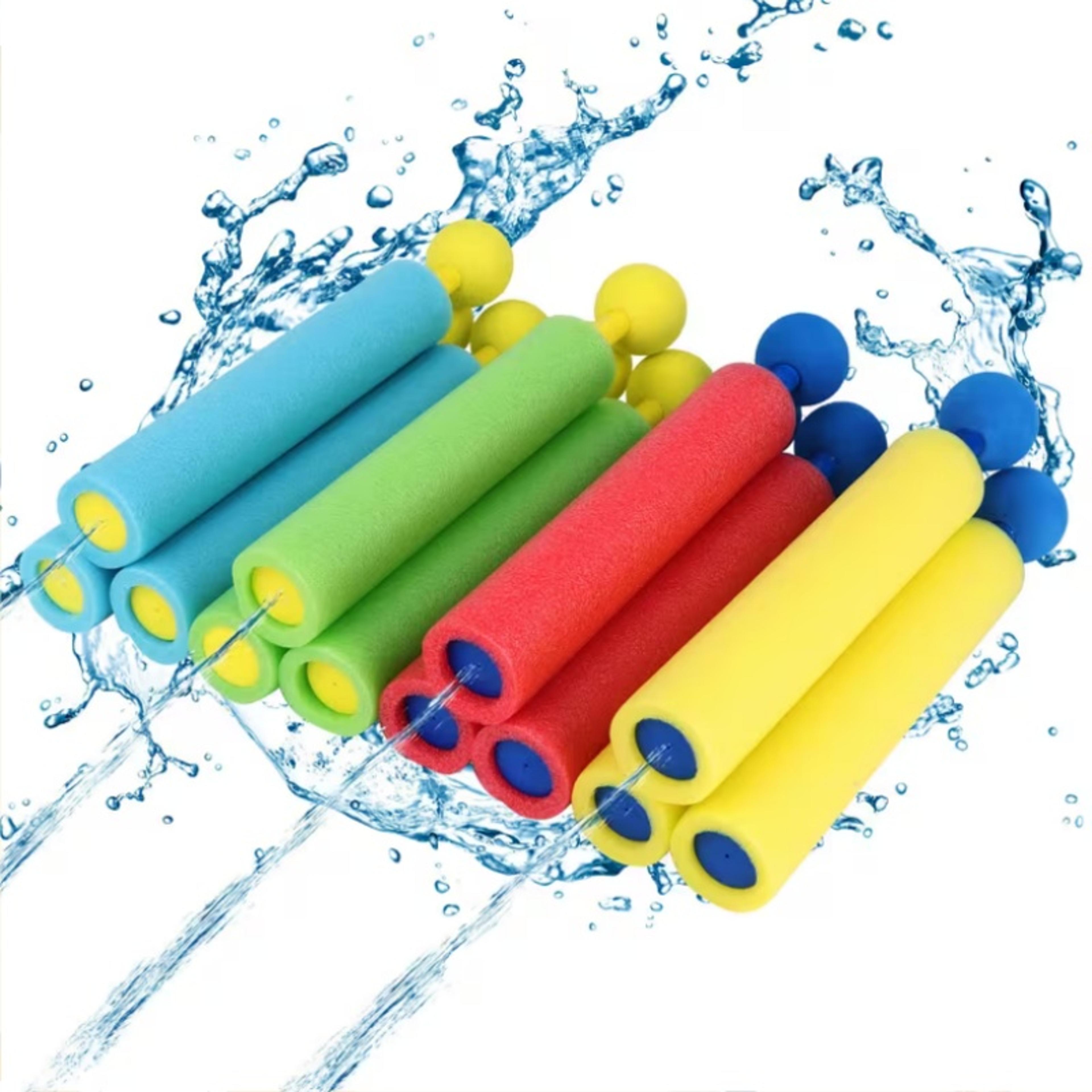 4 pack mini water guns for kids portable foam water guns for beach & summer water games