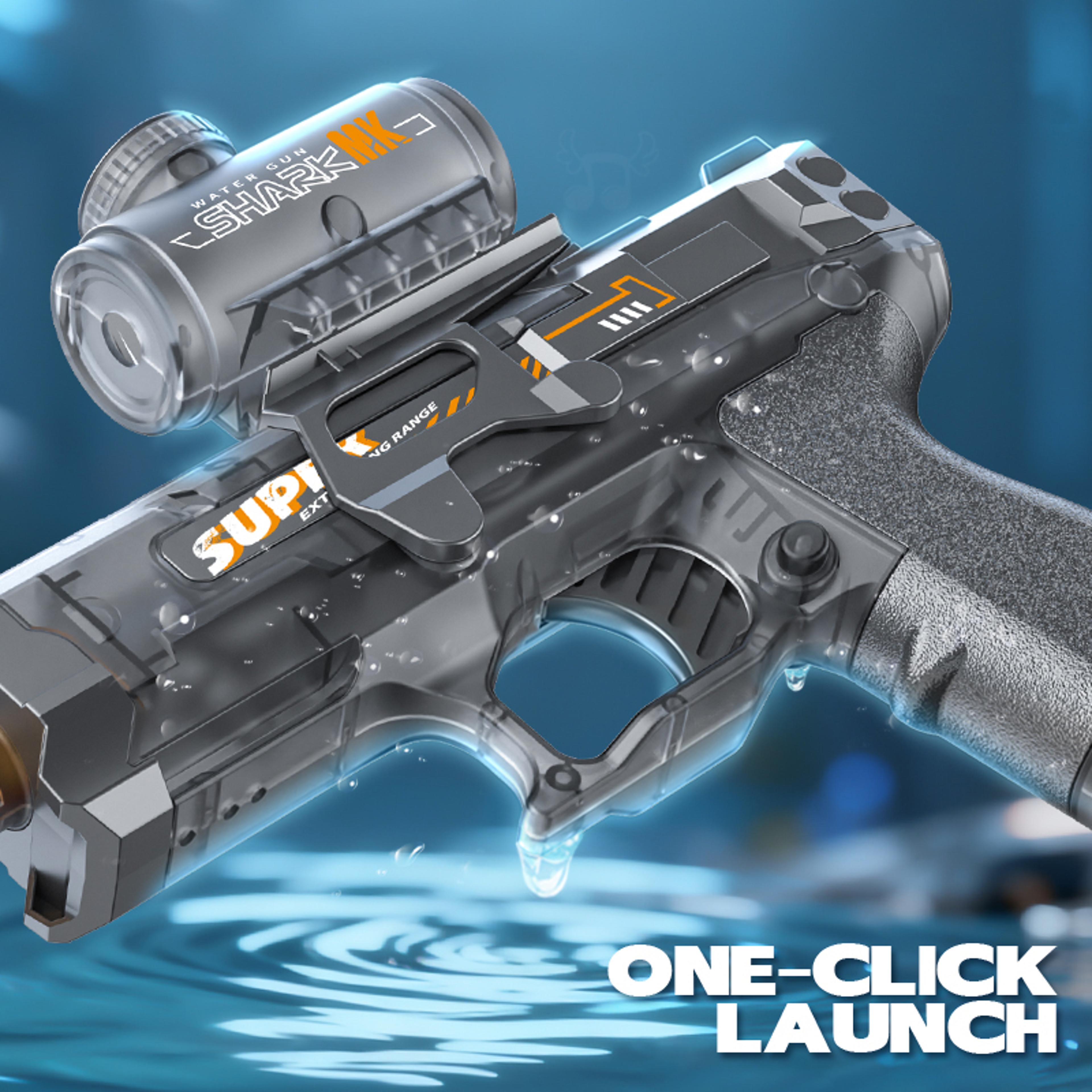 rapidsplash electric water gun long range automatic water gun with led lights for pool & outdoor battles