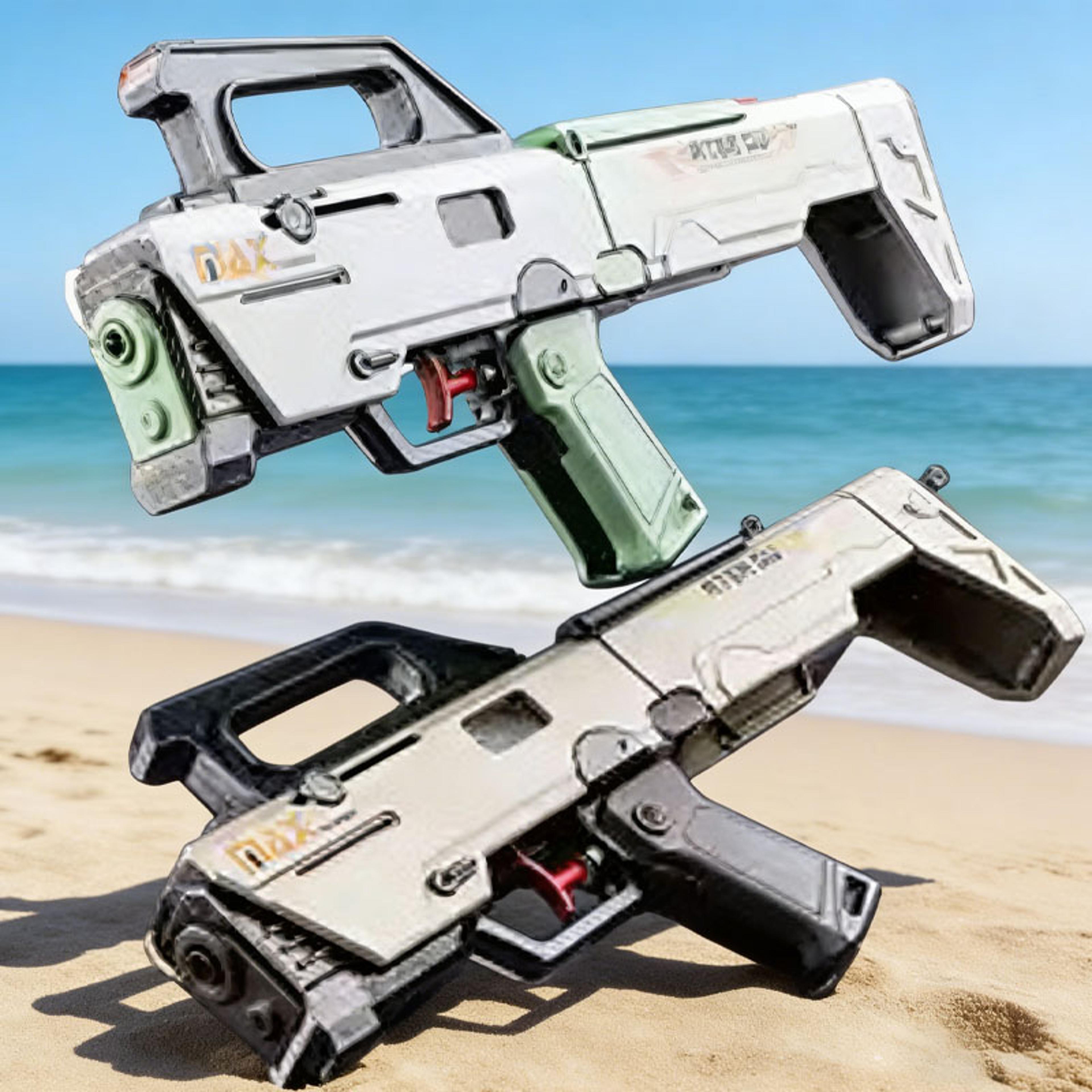 fmg9 folding water gun tactical pool water gun for kids & adults summer beach toy