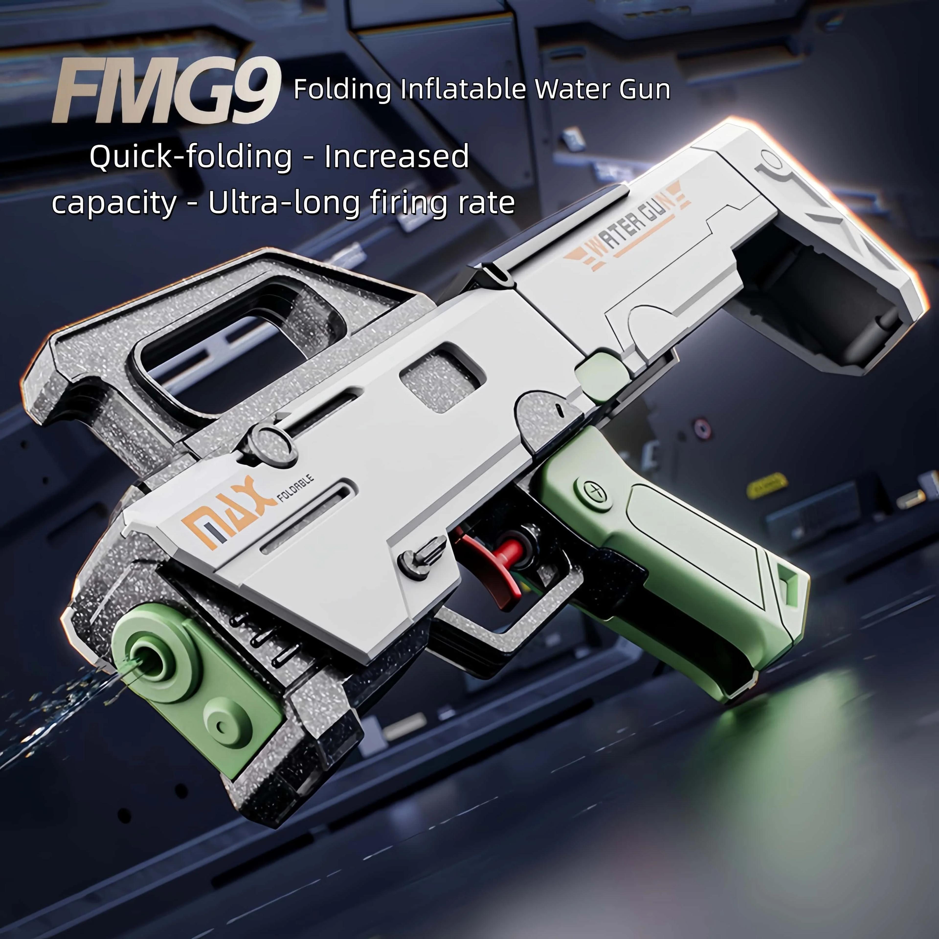 folding water gun portable manual pool water blaster for summer outdoor fun