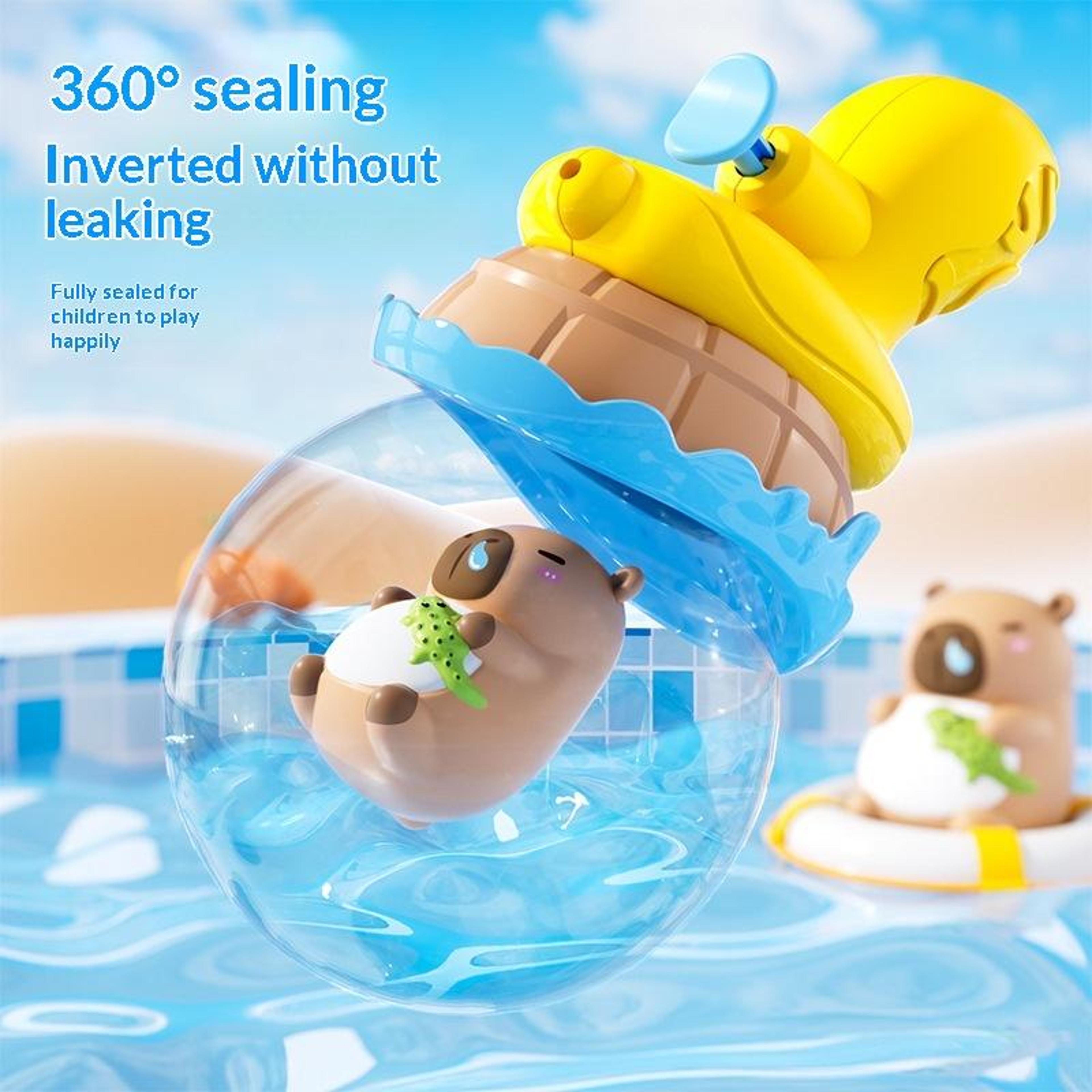 capybara water spray toy for kids cute kids water toy for bath, beach & summer outdoor fun