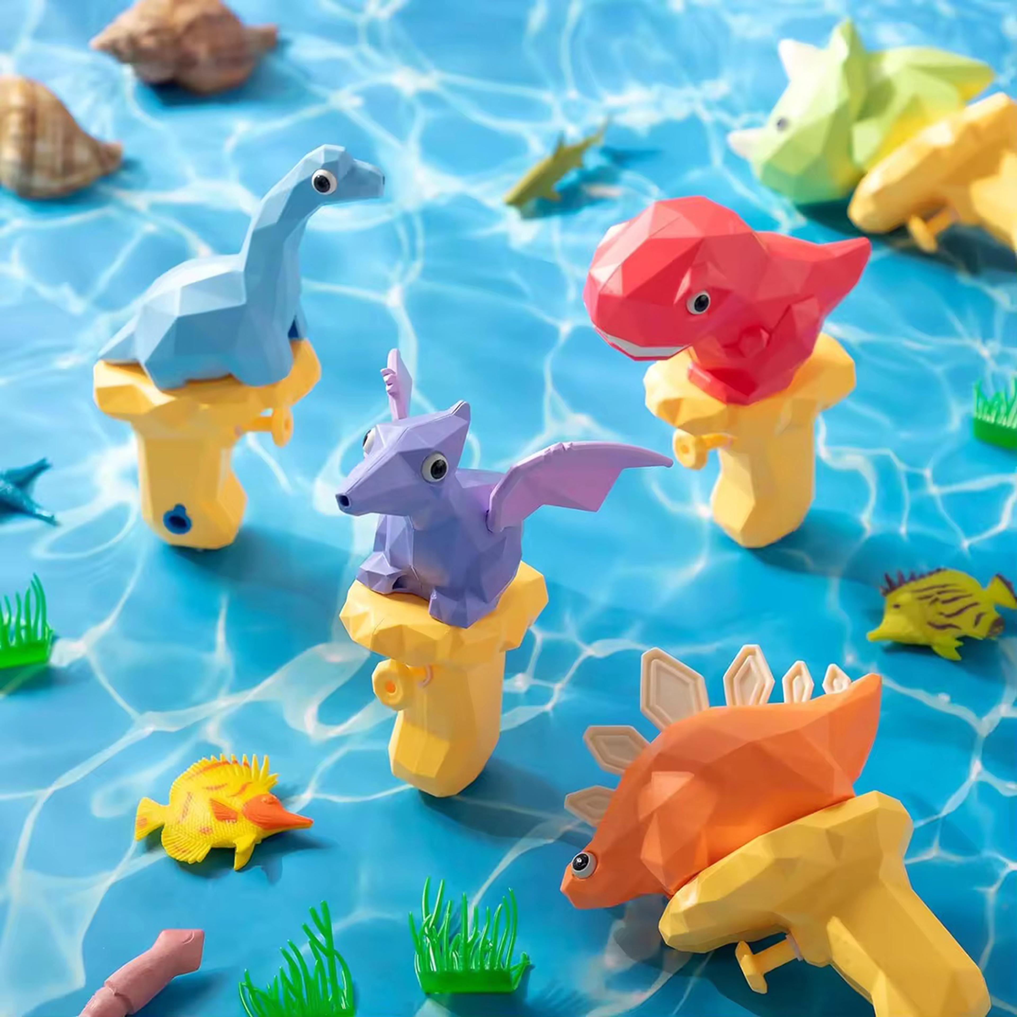cute dinosaur water gun for kids 3d cartoon kids water gun for beach, pool & summer fun