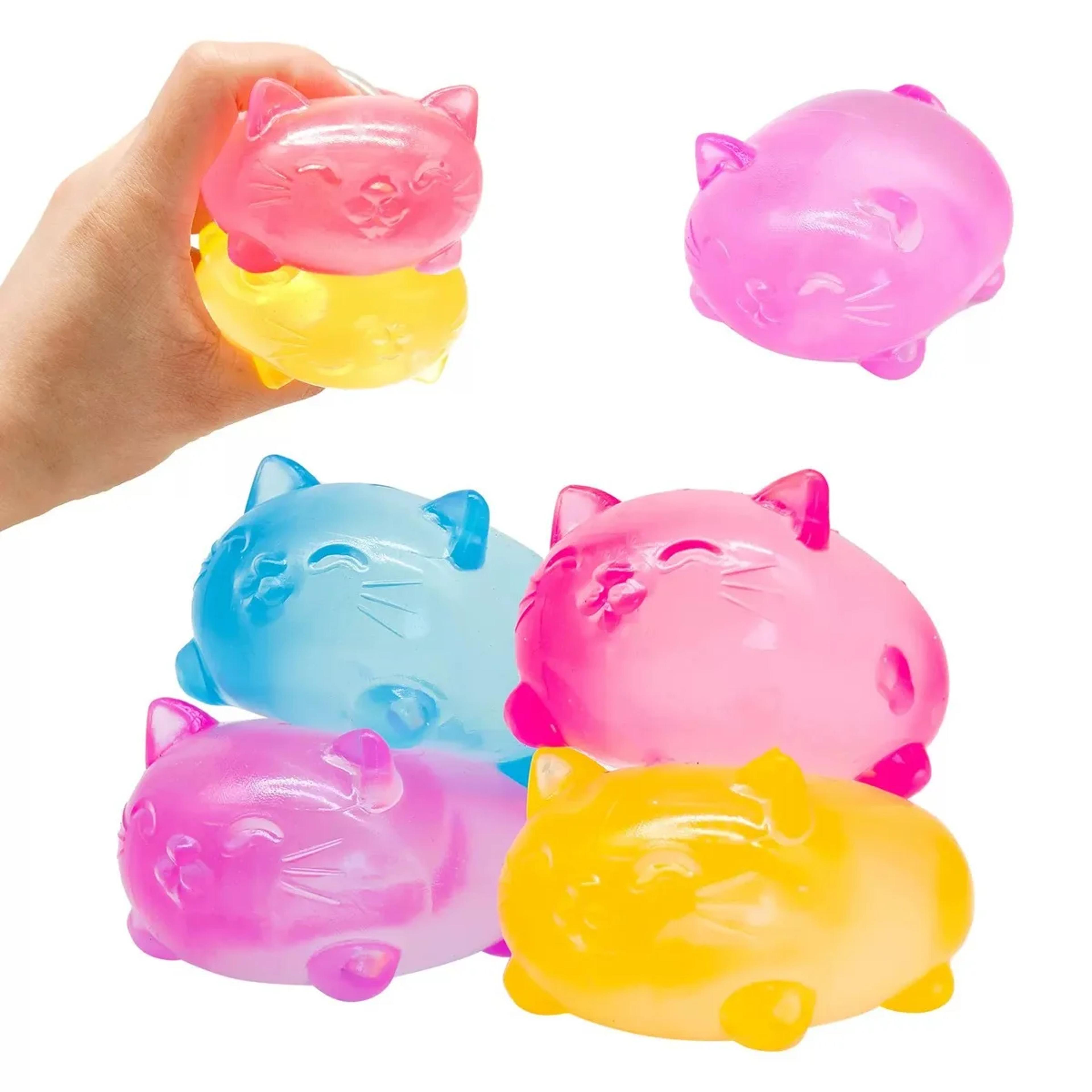 cute cat stress toy squishy stress ball for anxiety relief & sensory fidget fun