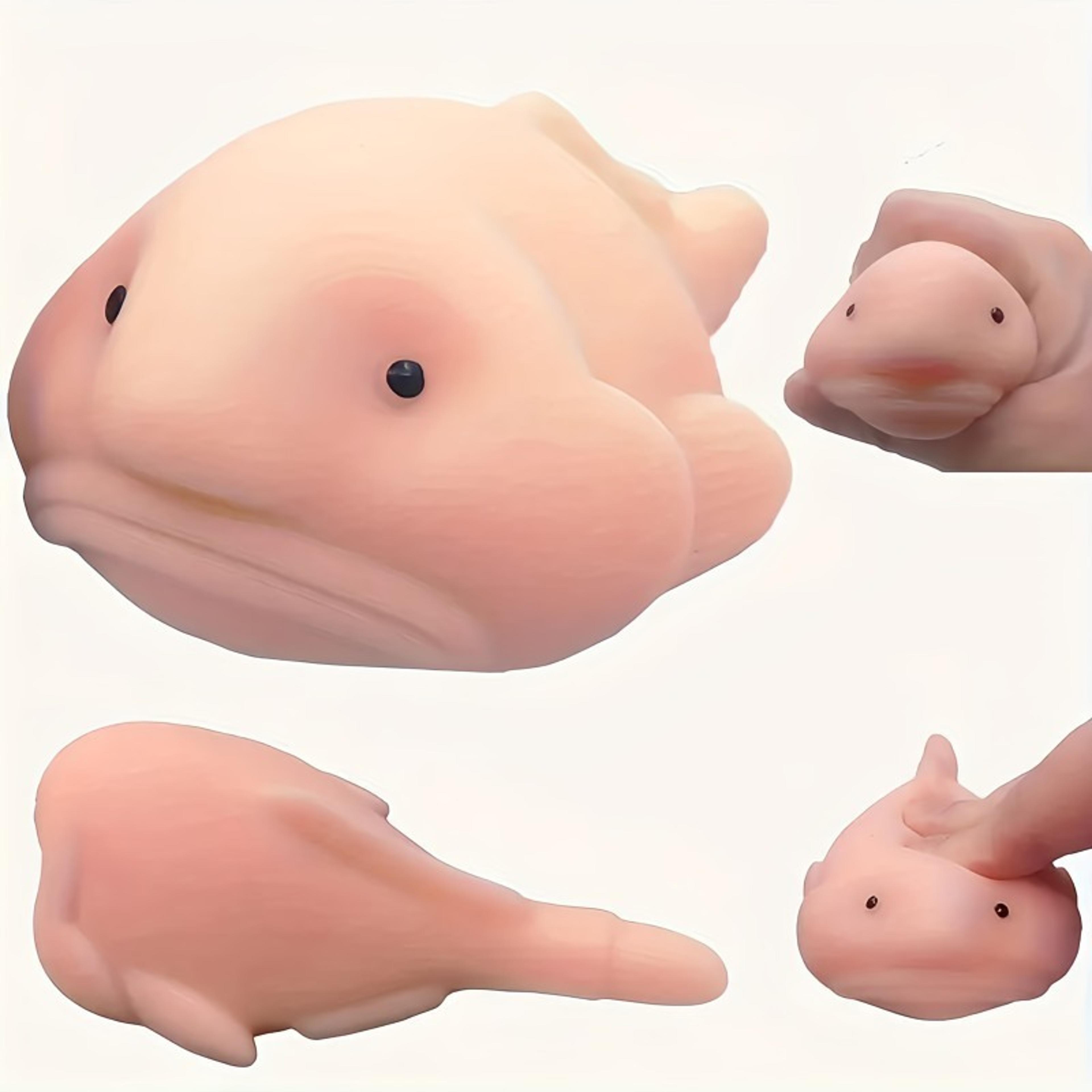 cute blobfish squeeze toy soft sensory fidget stress relief squishy for kids & adults